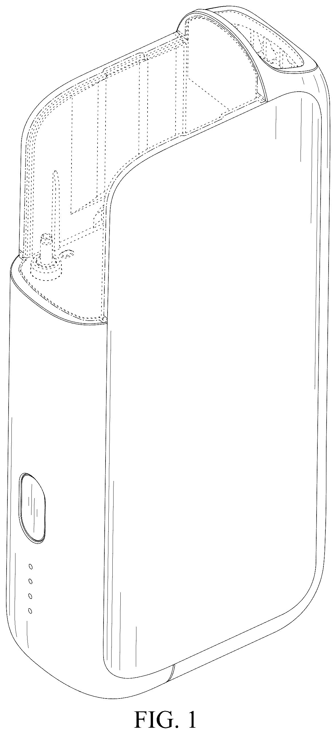 Patent USD1077345 Figure 1 – Electronic atomizing device