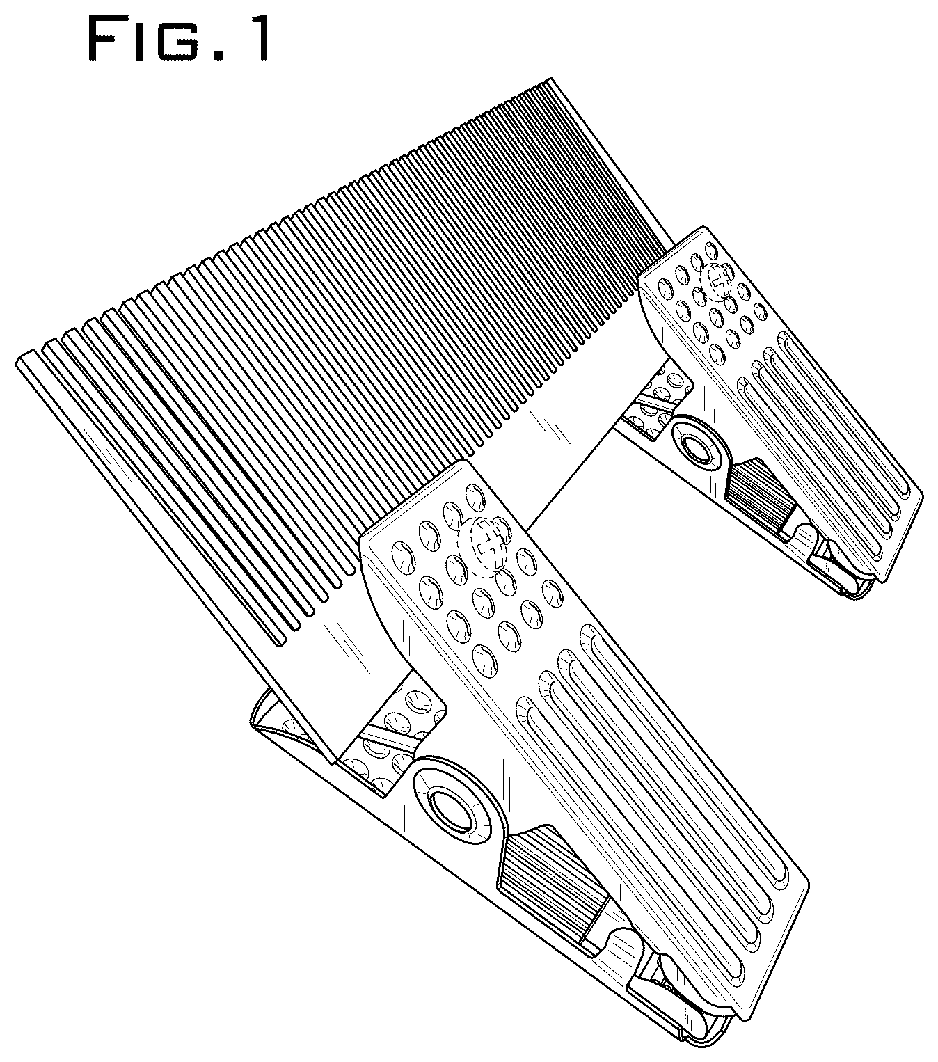 Patent USD1077351 — Hair extension holder — Figure 1