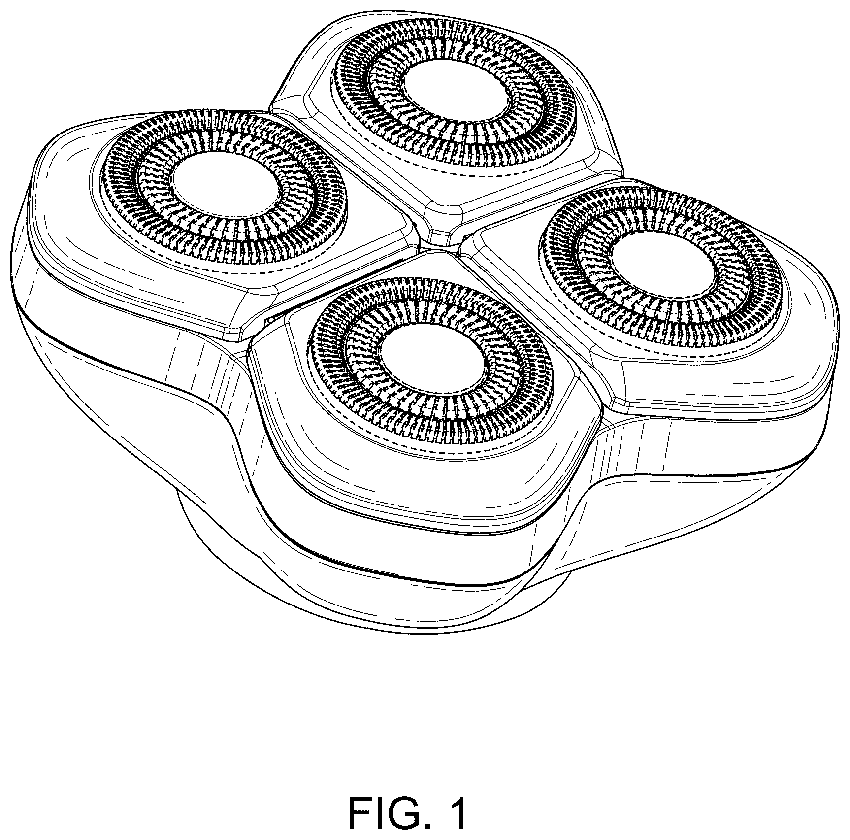 Patent USD1077356 Figure 1 – Electric shaver