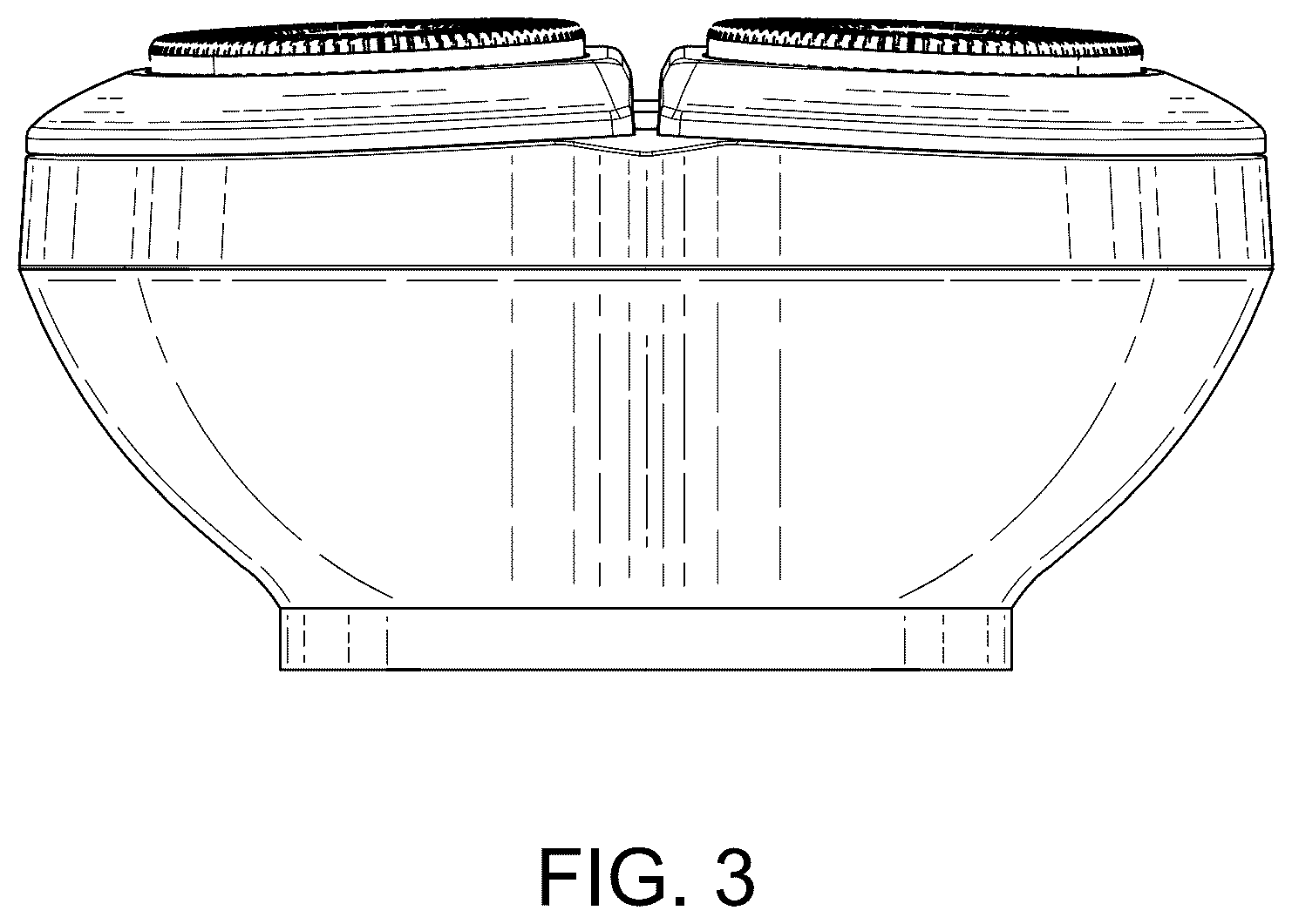 Patent USD1077356 Figure 3 – Electric shaver