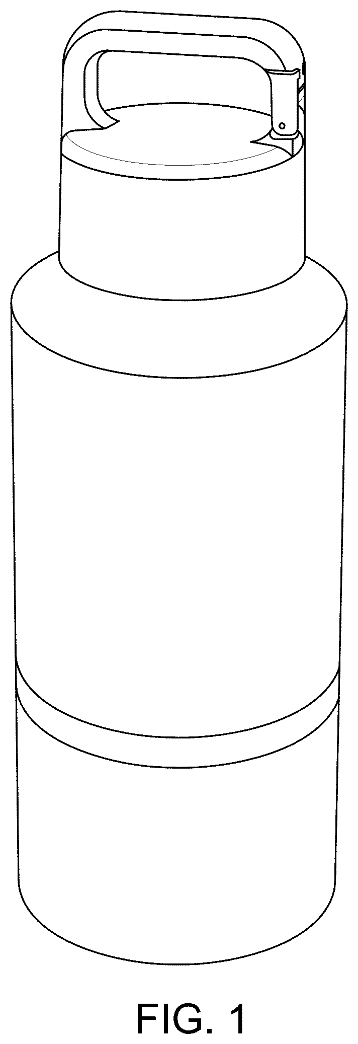 Patent USD1077370 — Multifunctional travel pet water bottle with a detachable bowl — Figure 1