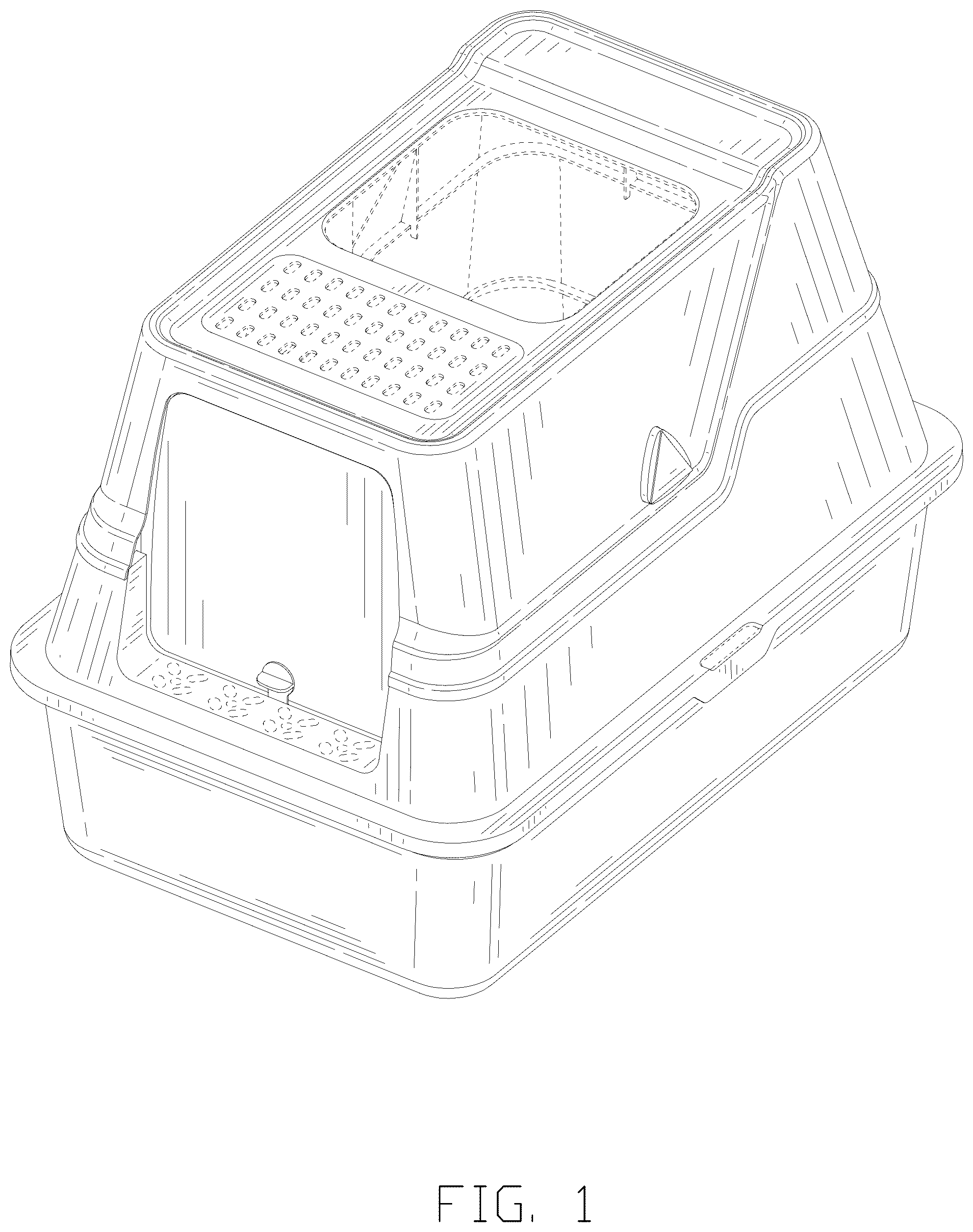 Patent USD1077378 — Cat litter box — Figure 1