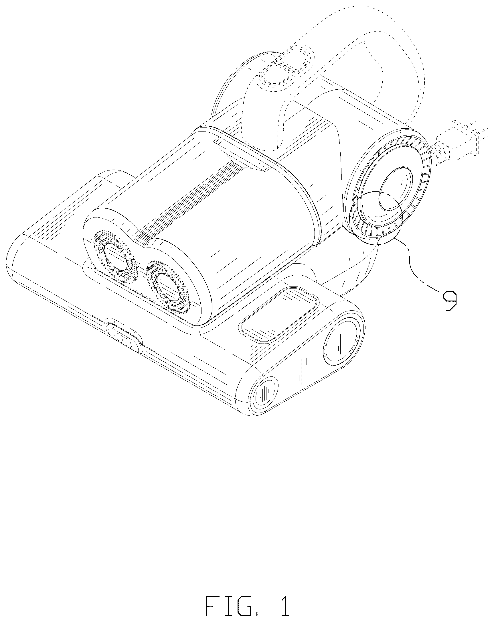Patent USD1077386 Figure 1 – Dust mite controller