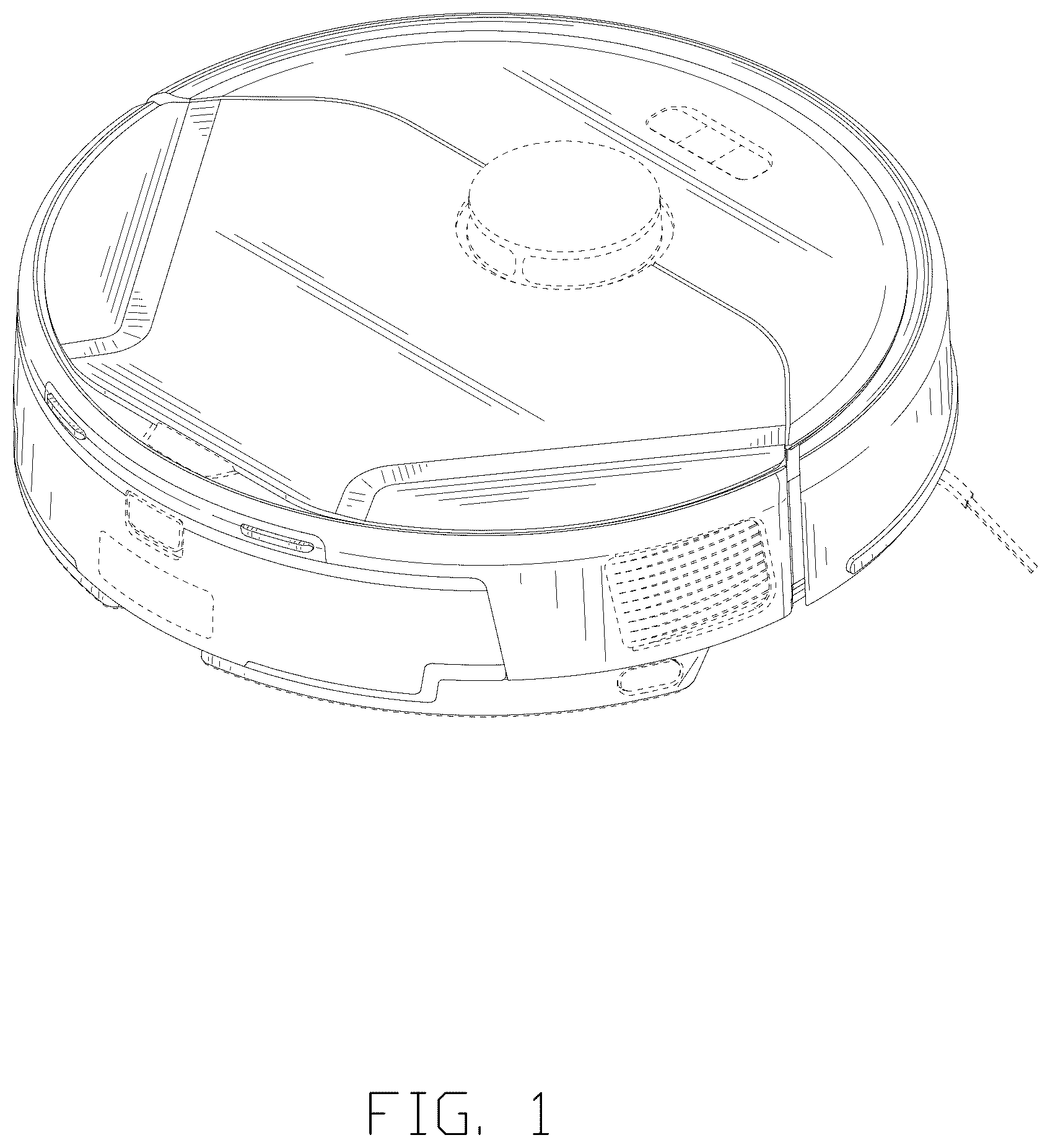 Patent USD1077389 Figure 1 – Robotic cleaner