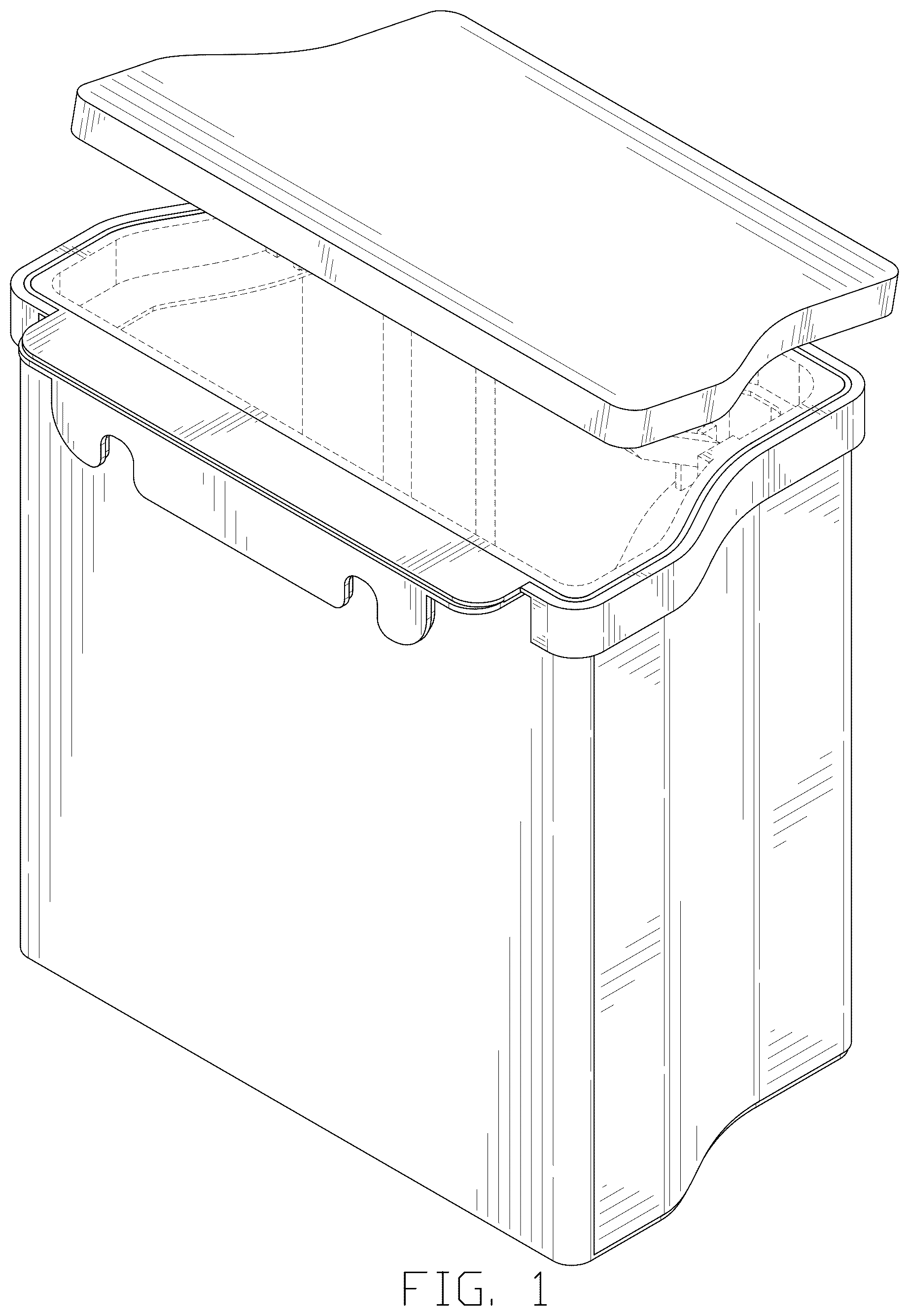 Patent USD1077403 — Trash can — Figure 1