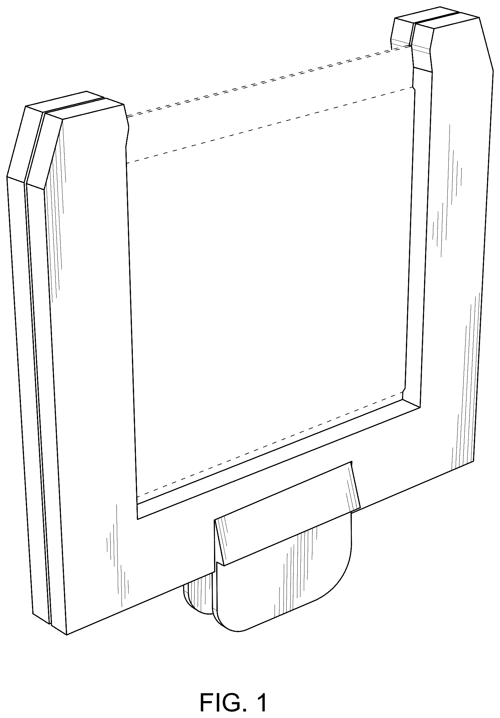 Patent USD1077405 Figure 1 – Heat exchanger bag holder