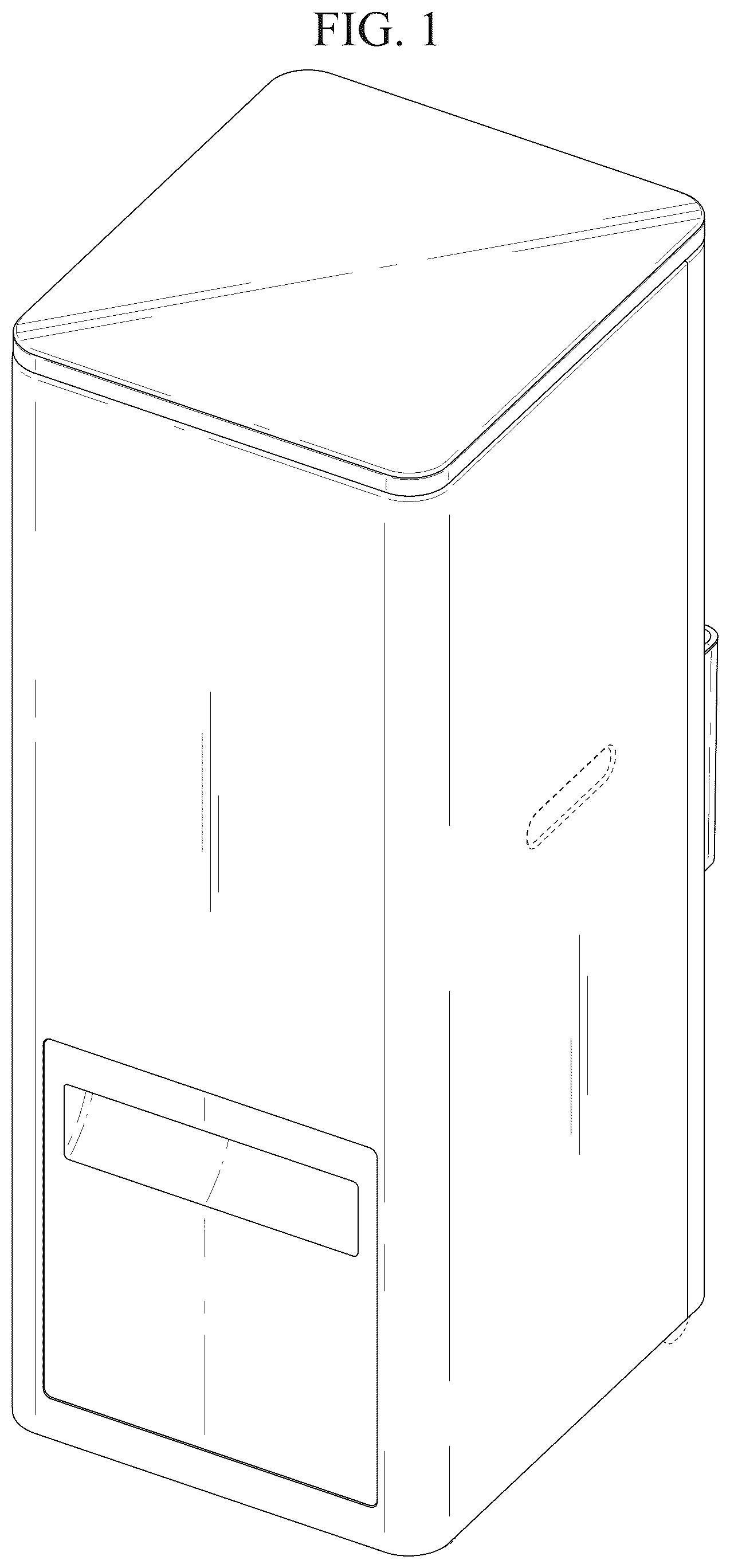 Patent USD1077407 Figure 1 – Food waste disposal apparatus