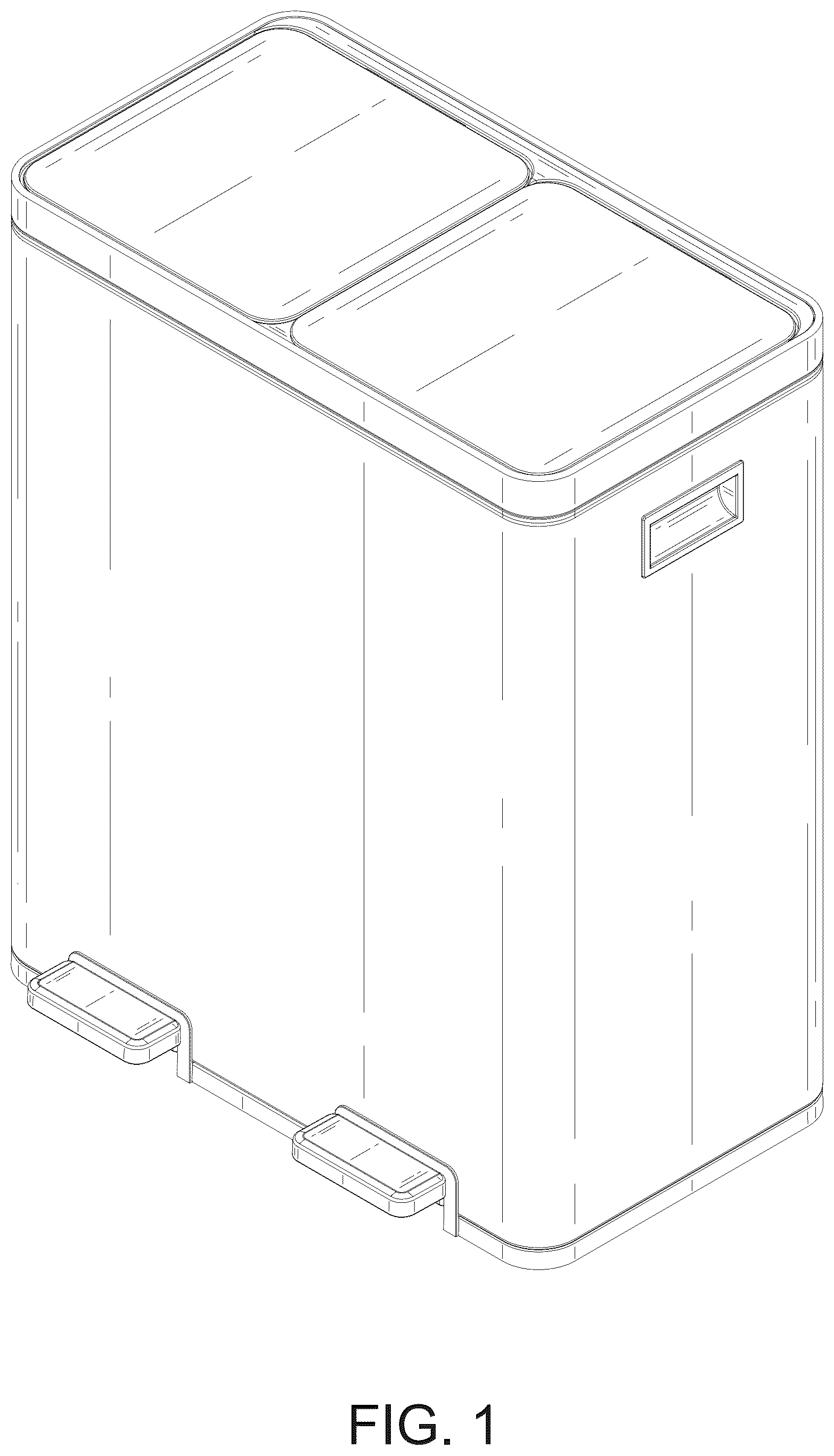 Patent USD1077410 — Garbage can — Figure 1