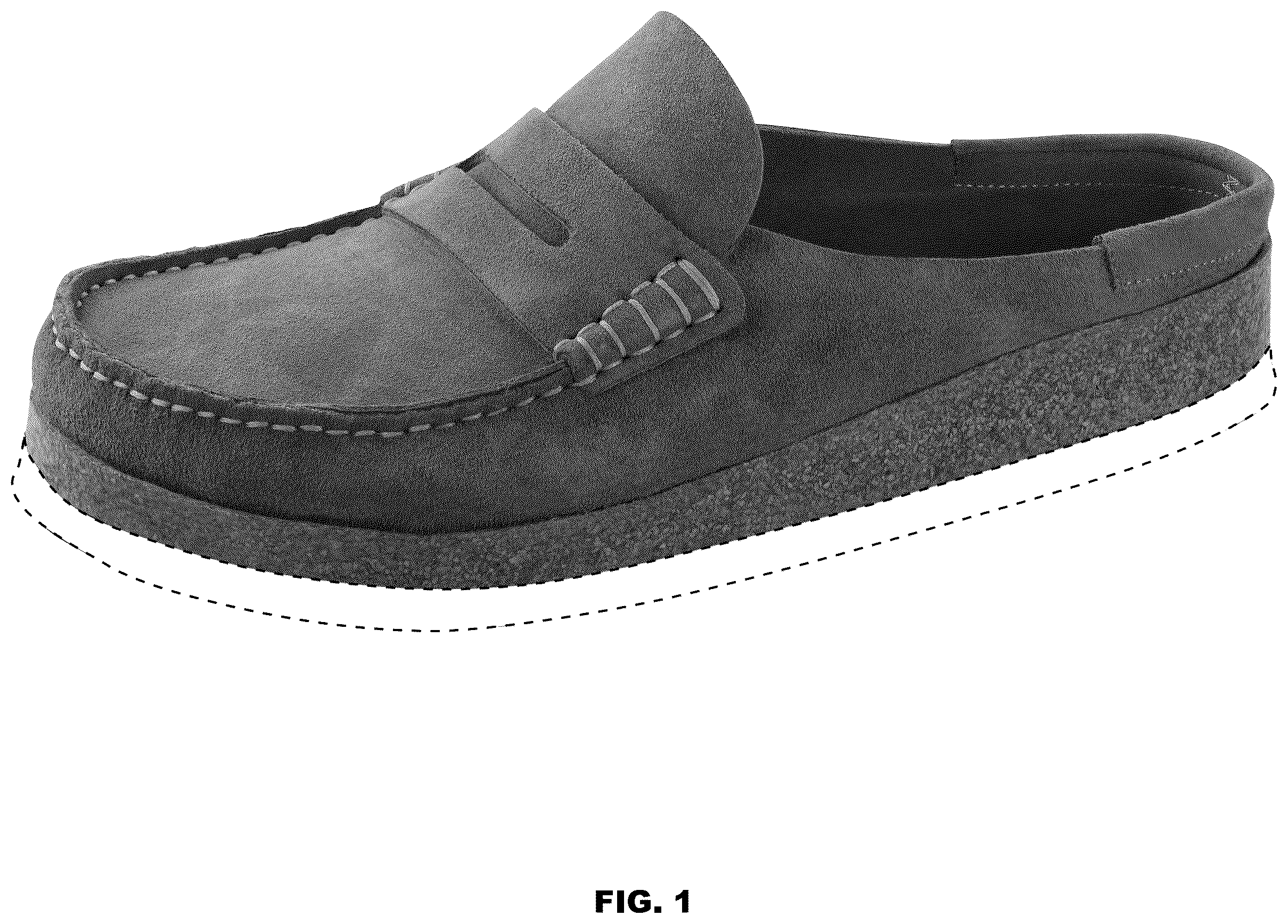 Patent USD1077449 Figure 1 – Shoe