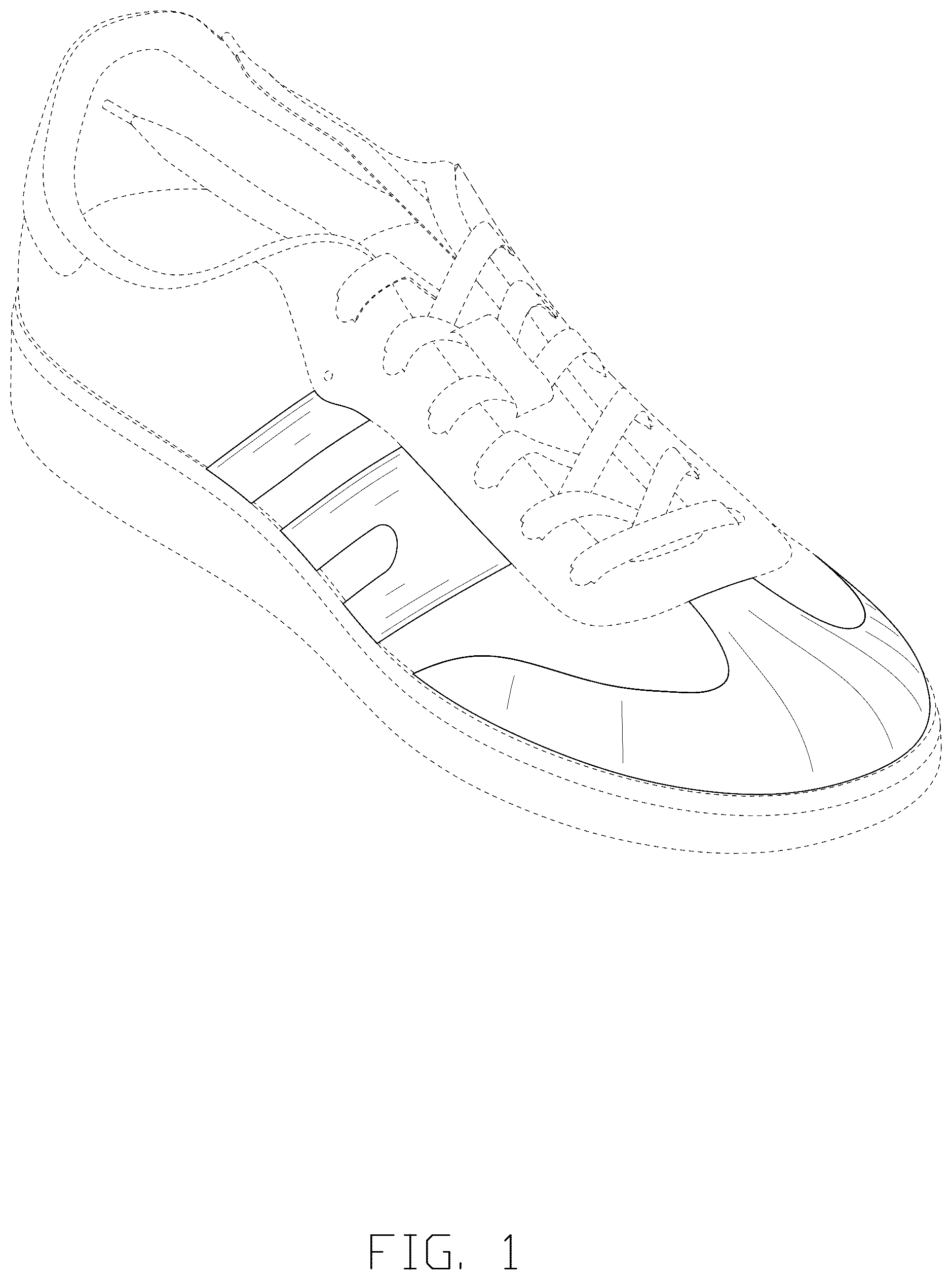 Patent USD1077452 Figure 1 – Shoe