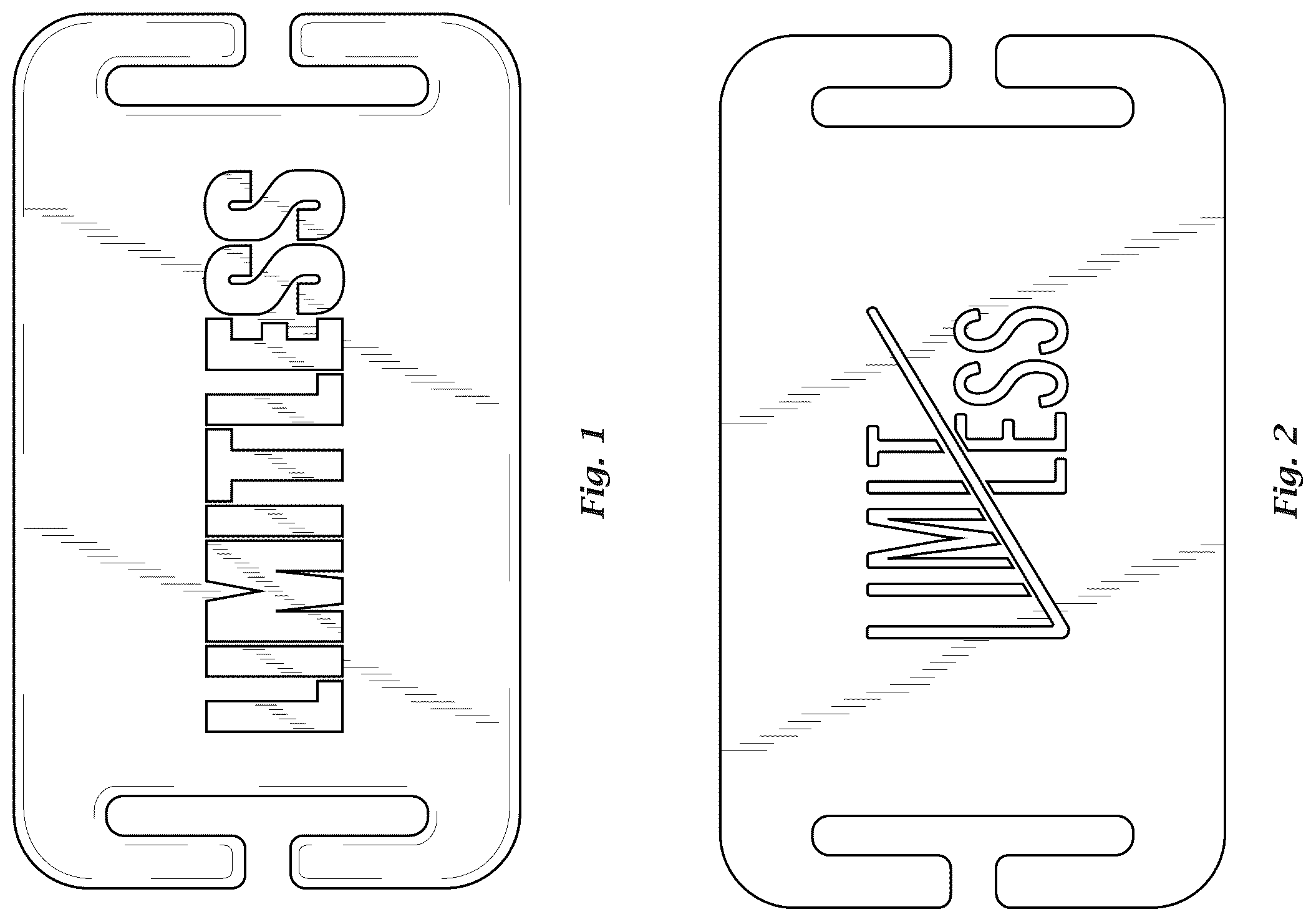 Patent USD1077455 — Detachable tag for footwear — Figure 1