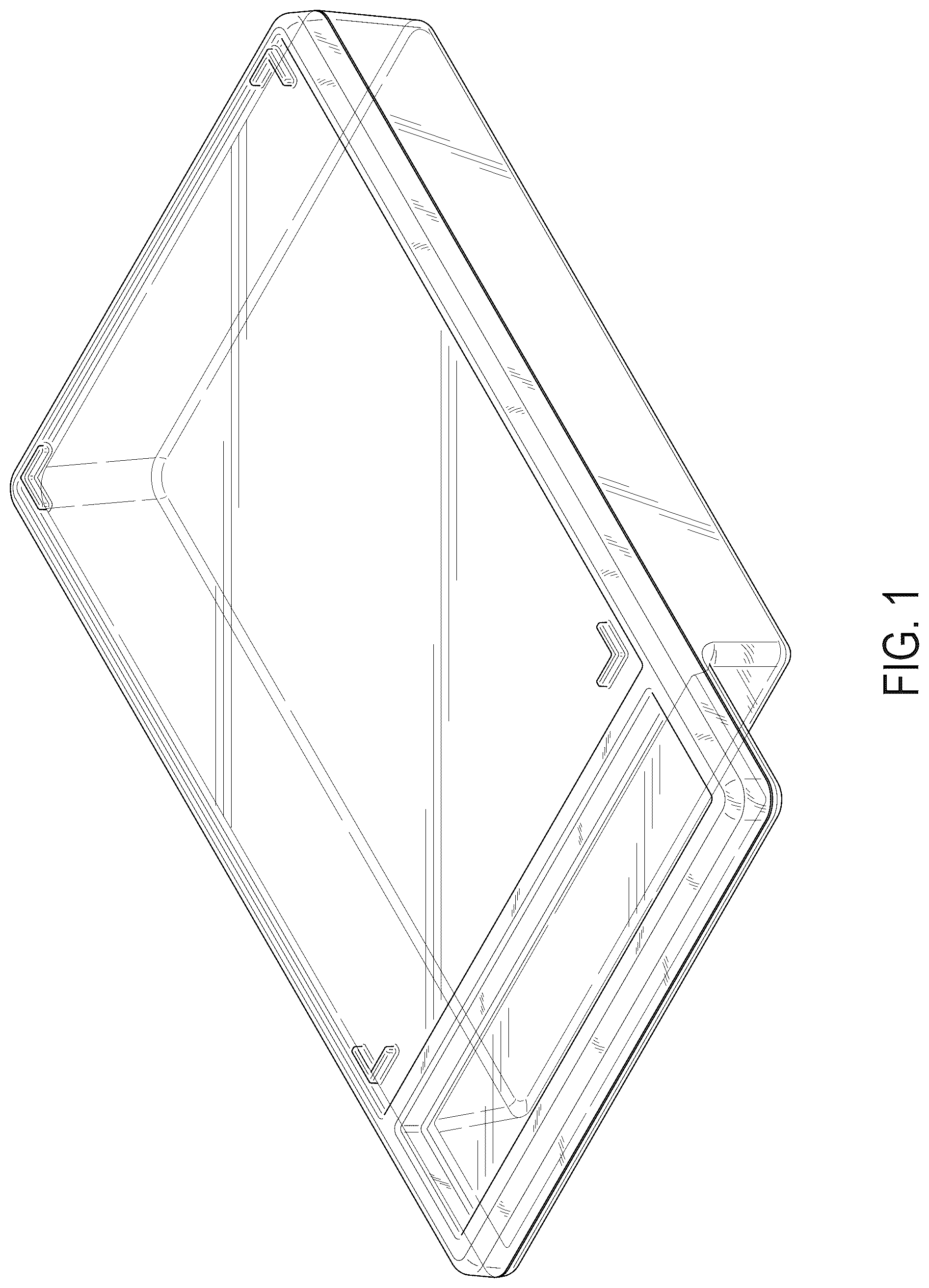 Patent USD1077460 — Transparent case for a media cassette or video game cartridge — Figure 1