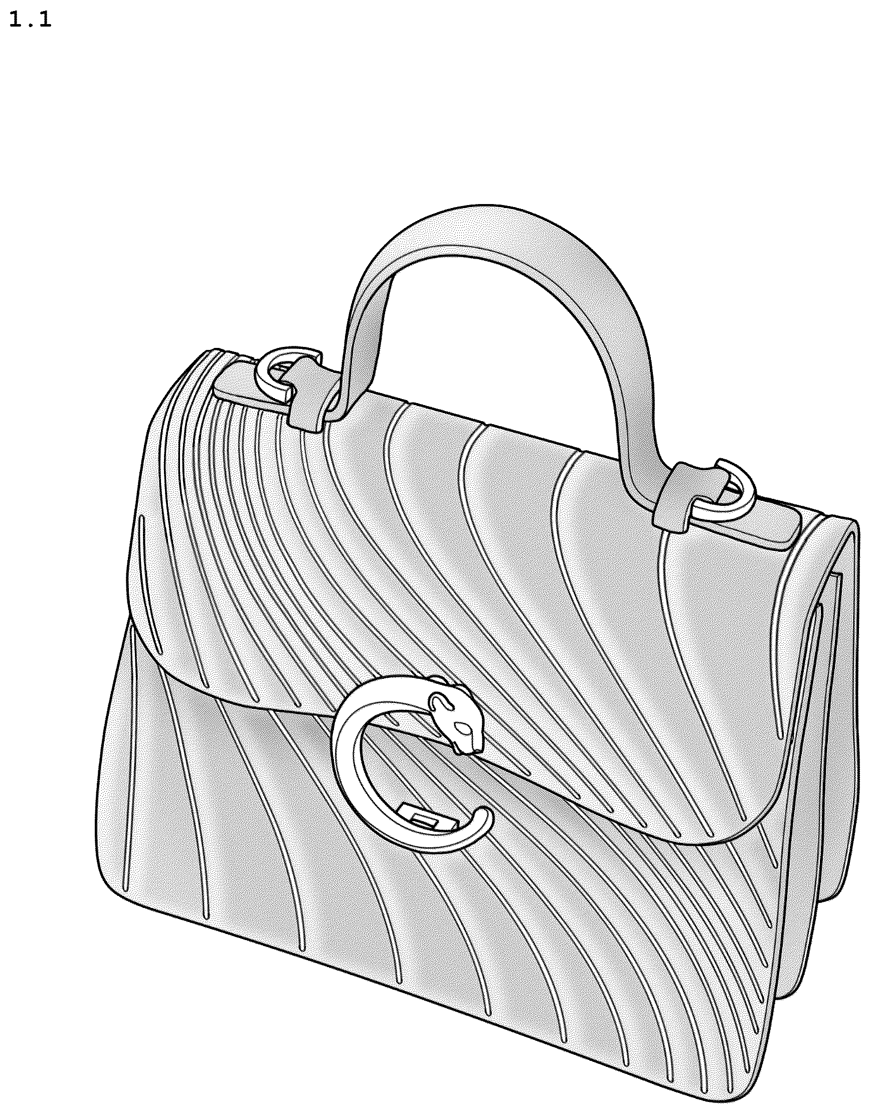 Patent USD1077465 — Handbag — Figure 1