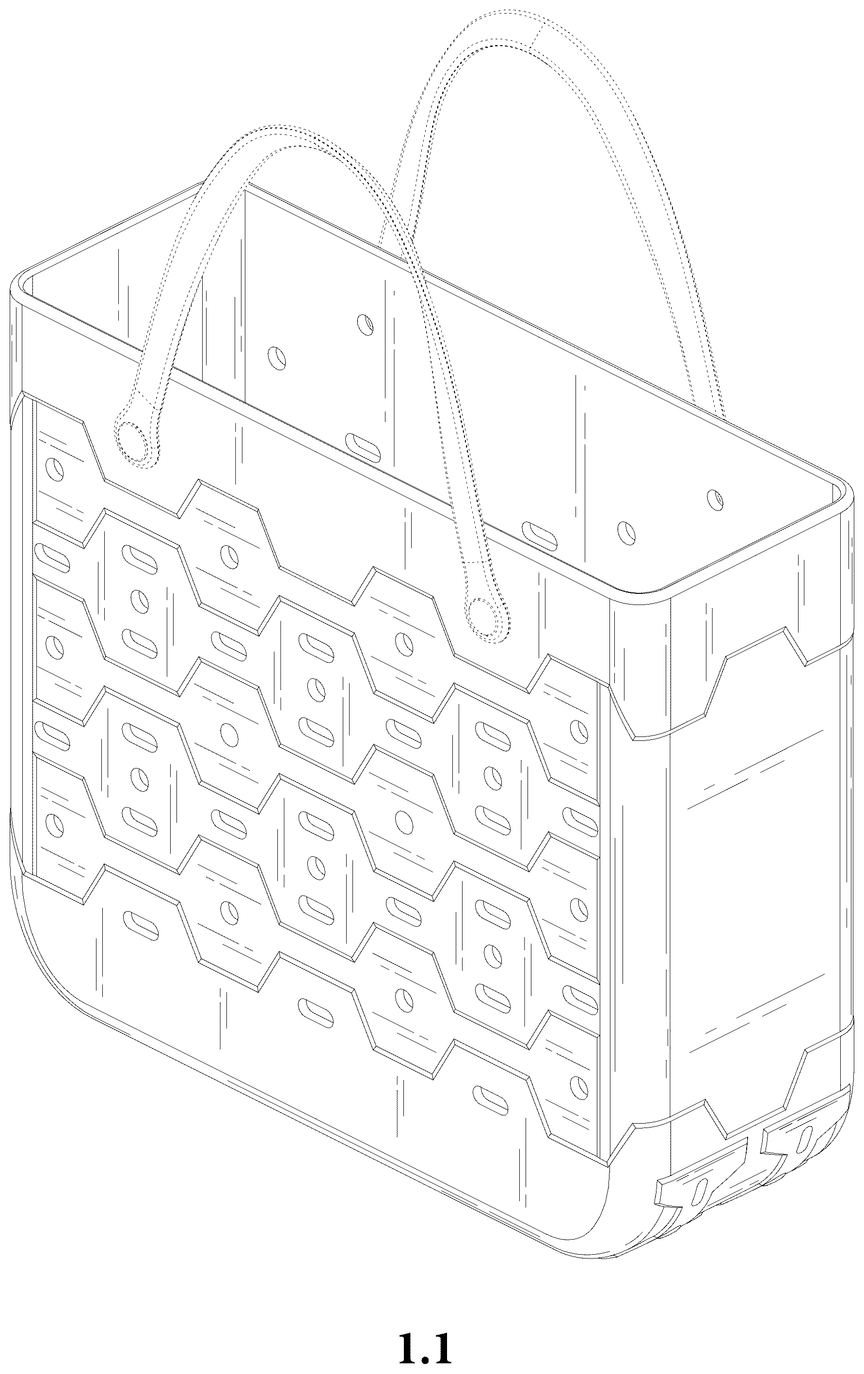 Patent USD1077466 — Beach bag — Figure 1