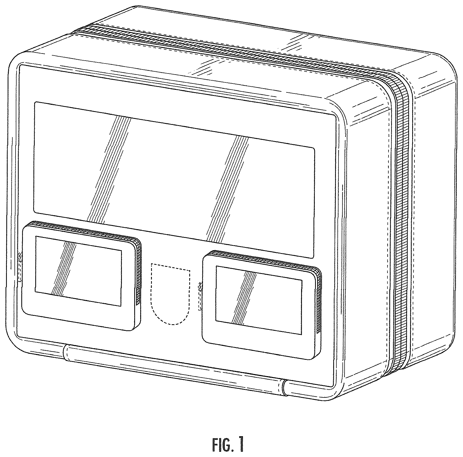 Patent USD1077474 — Luggage pouch with pockets — Figure 1