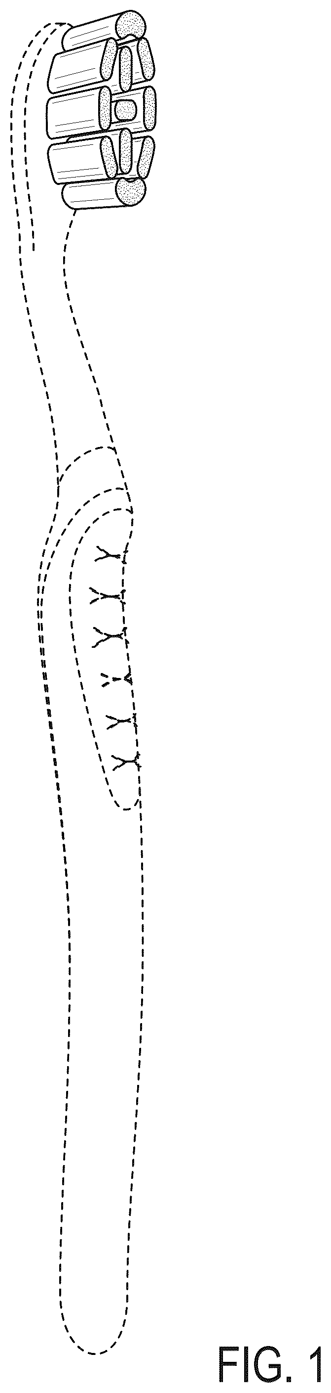 Patent USD1077482 — Toothbrush bristle arrangement — Figure 1