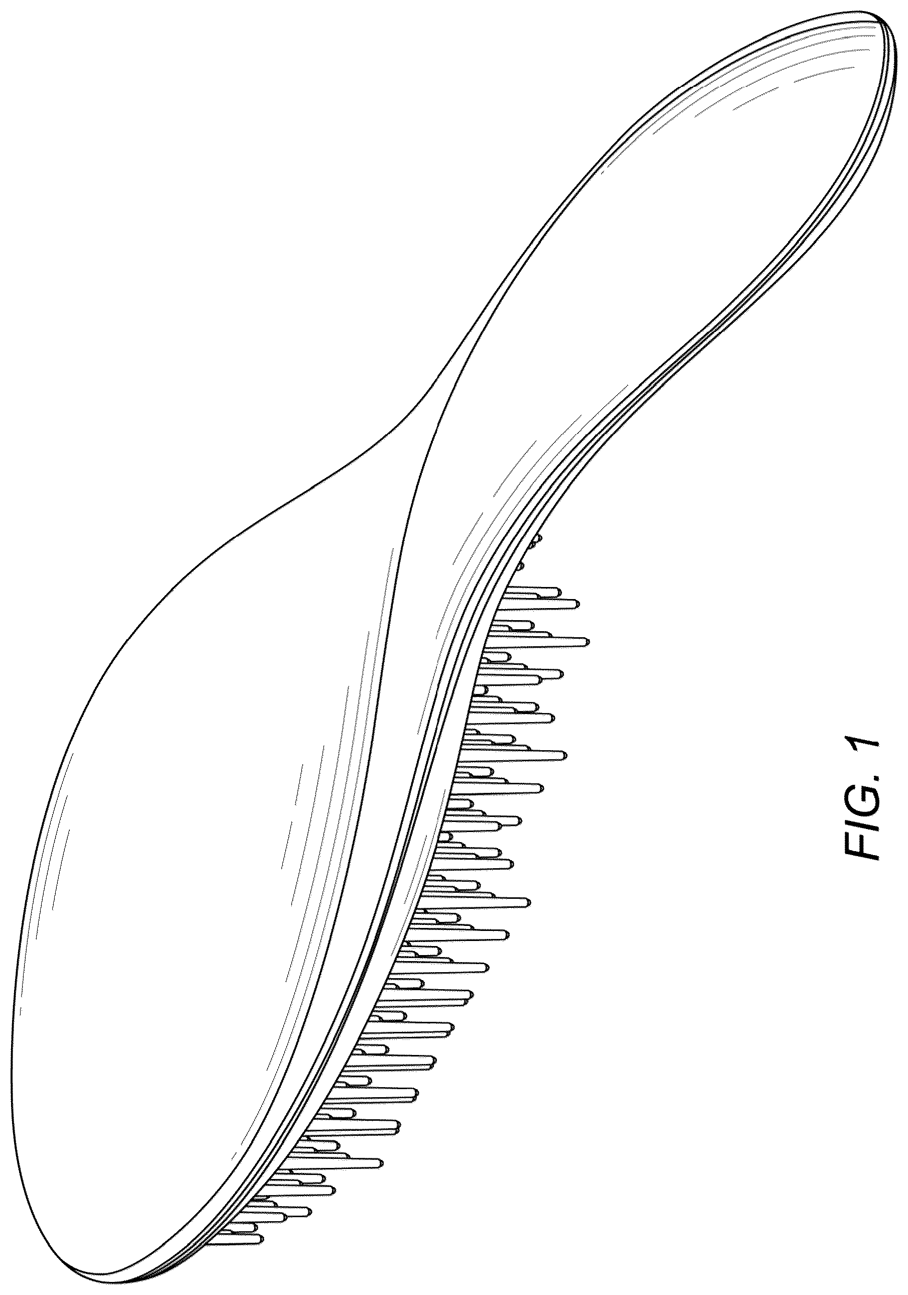 Patent USD1077486 Figure 1 – Hair brush