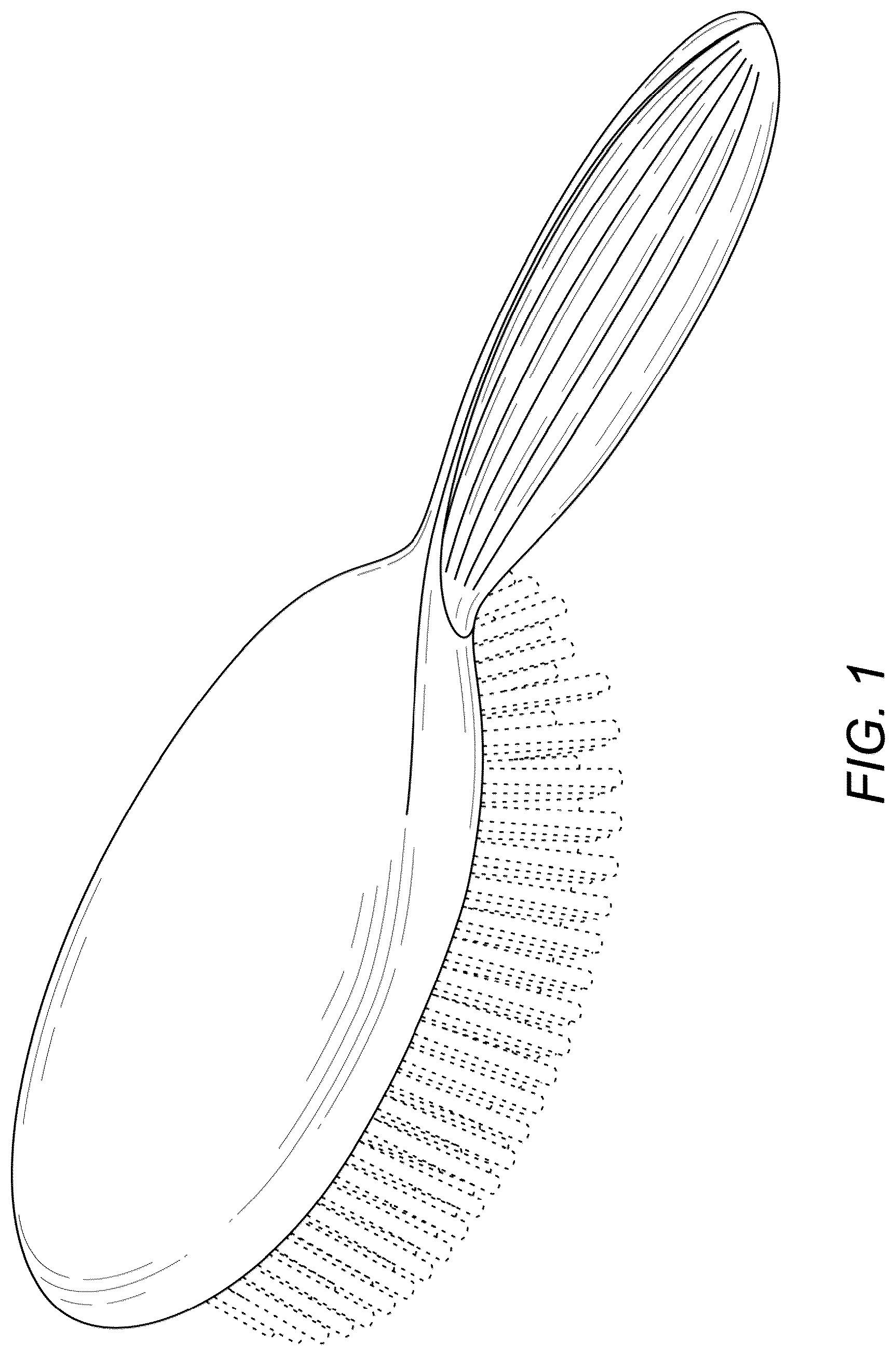 Patent USD1077488 — Hair brush — Figure 1