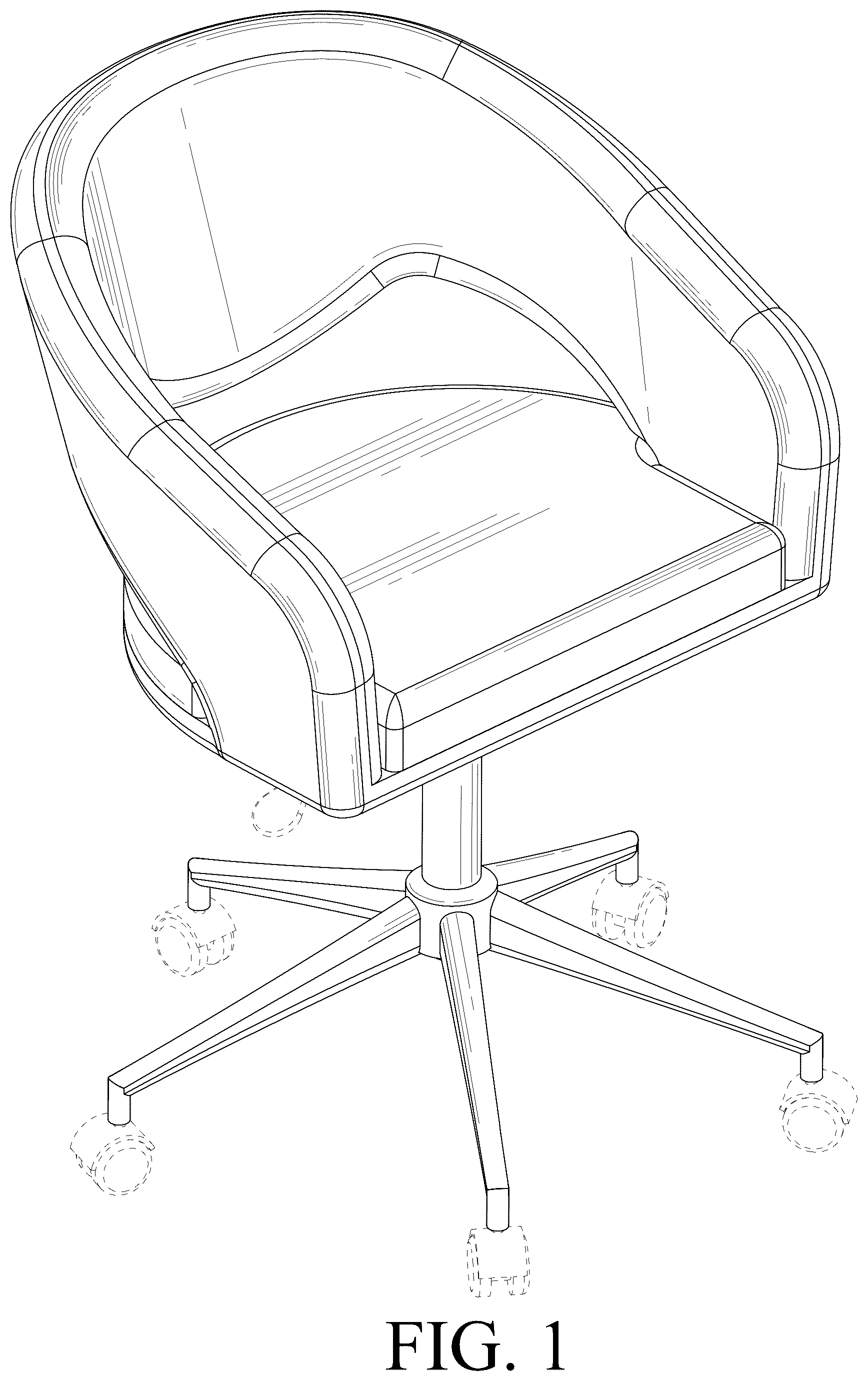 Patent USD1077495 — Chair — Figure 1