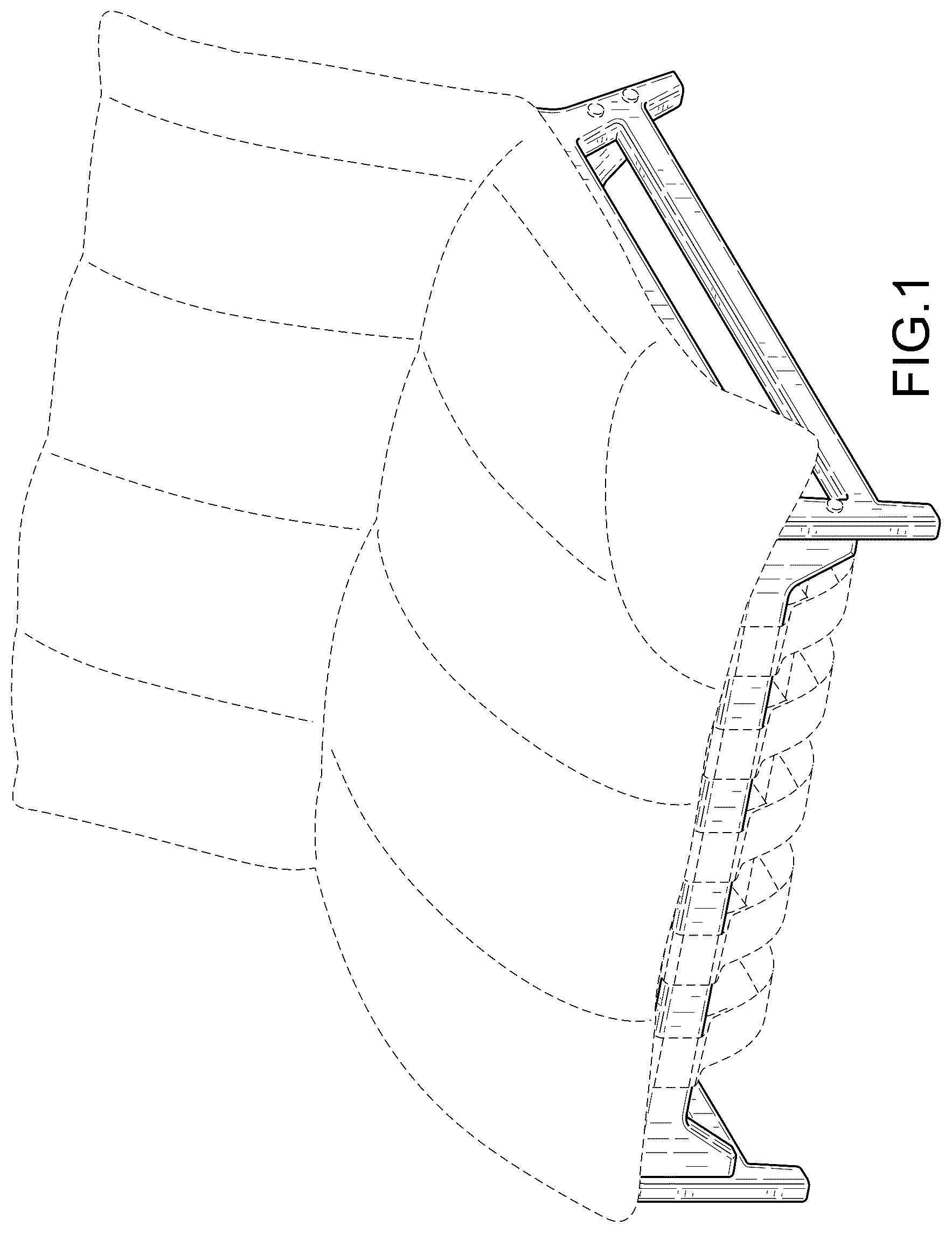Patent USD1077501 Figure 1 – Chair