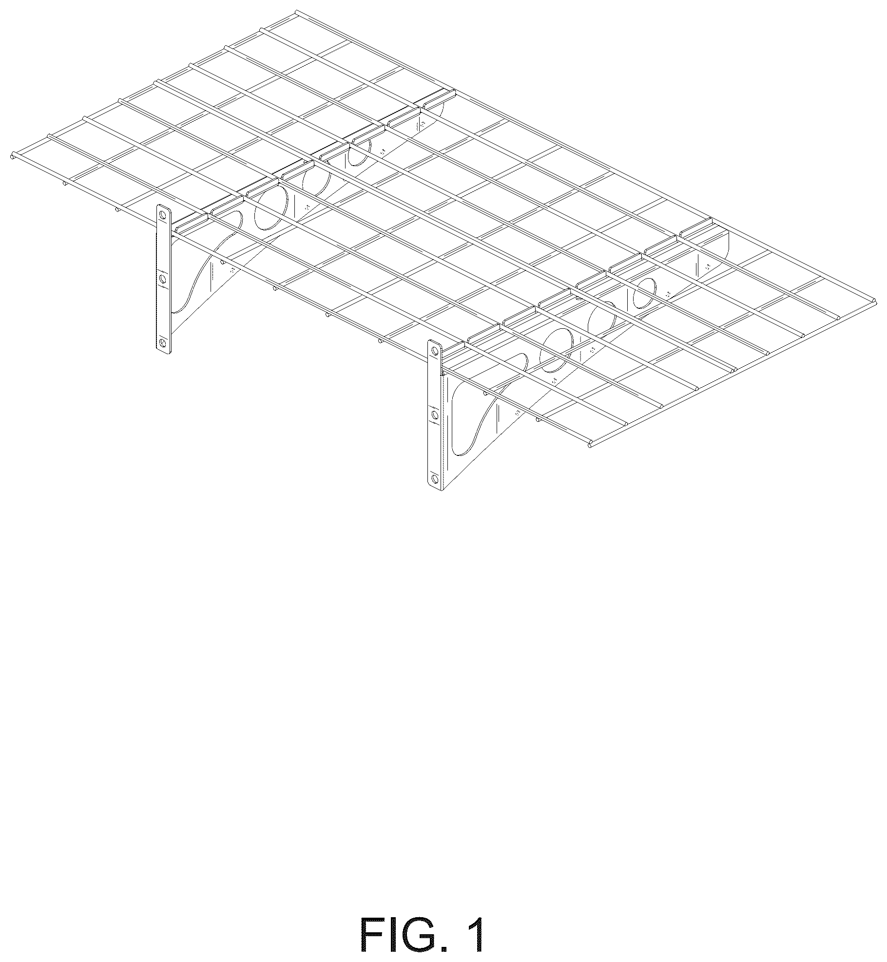 Patent USD1077523 — Wall shelf — Figure 1