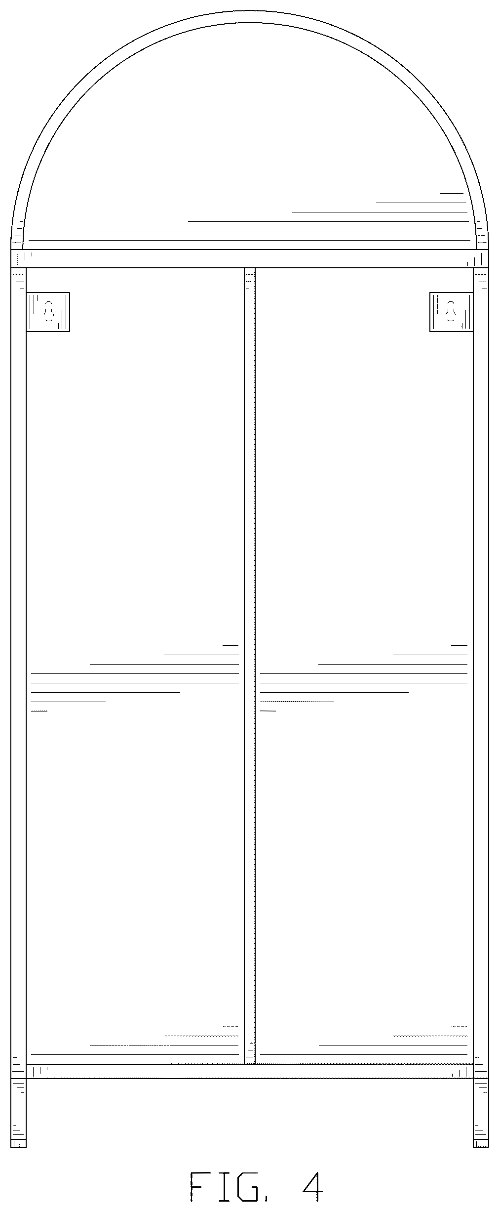 Patent USD1077535 Figure 4 – Set of cabinets
