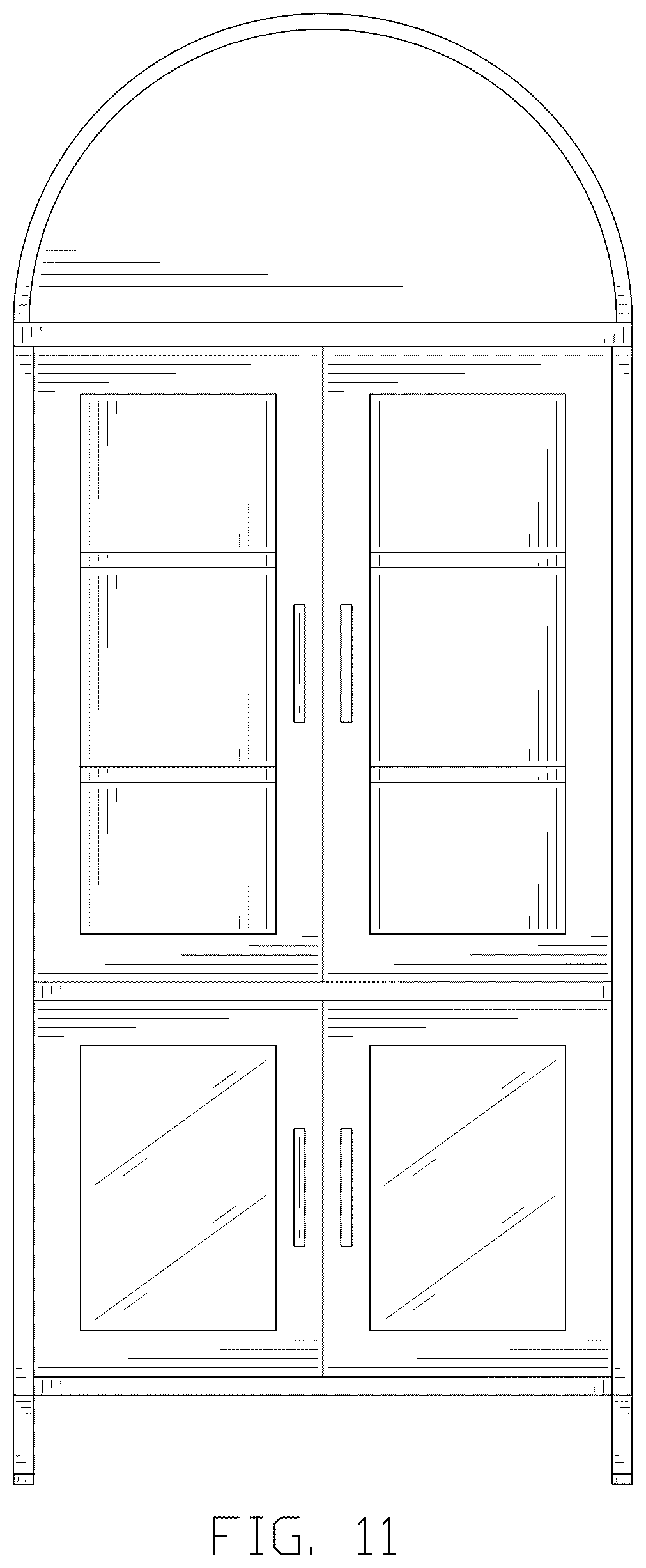 Patent USD1077536 Figure 11 – Set of cabinets