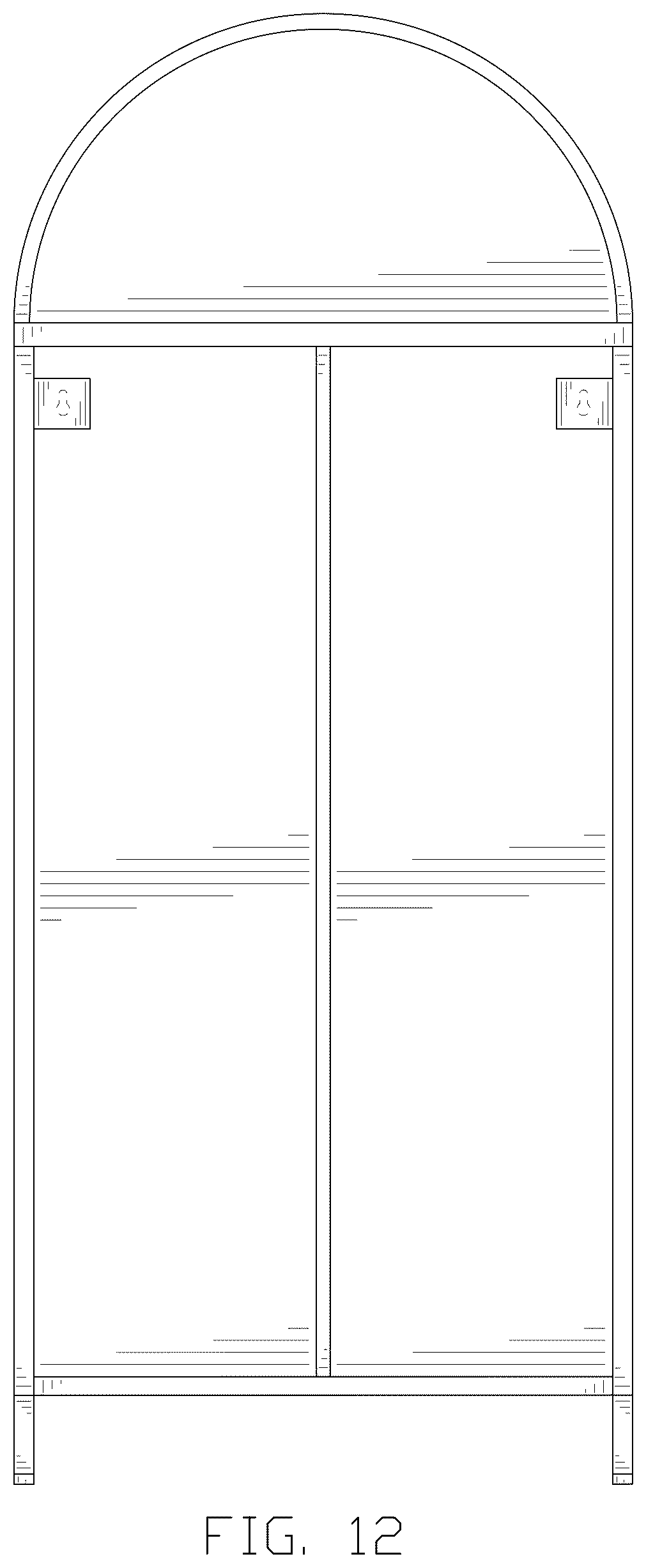 Patent USD1077536 Figure 12 – Set of cabinets