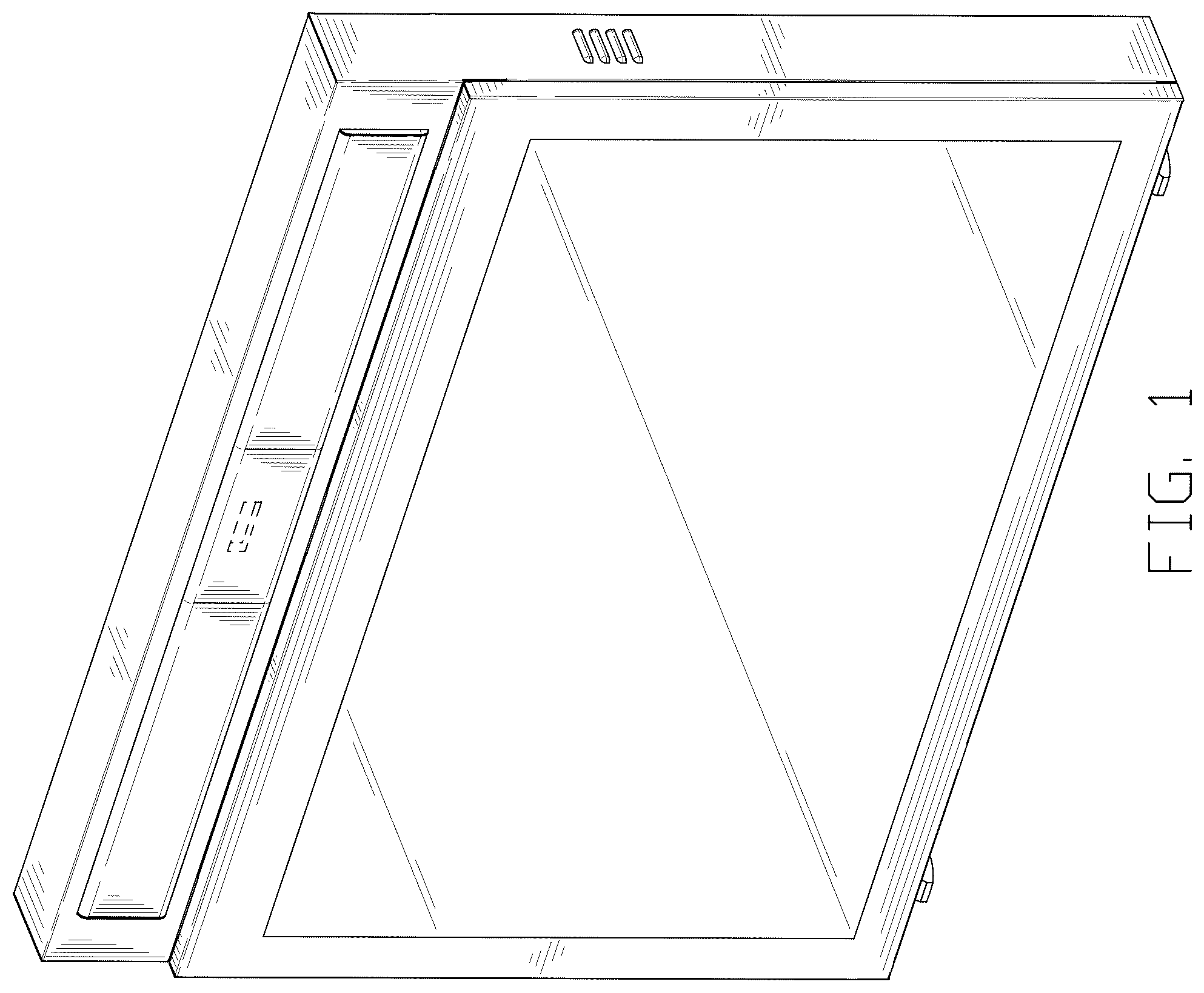 Patent USD1077539 — Waterproof soundbar outdoor TV enclosure — Figure 1
