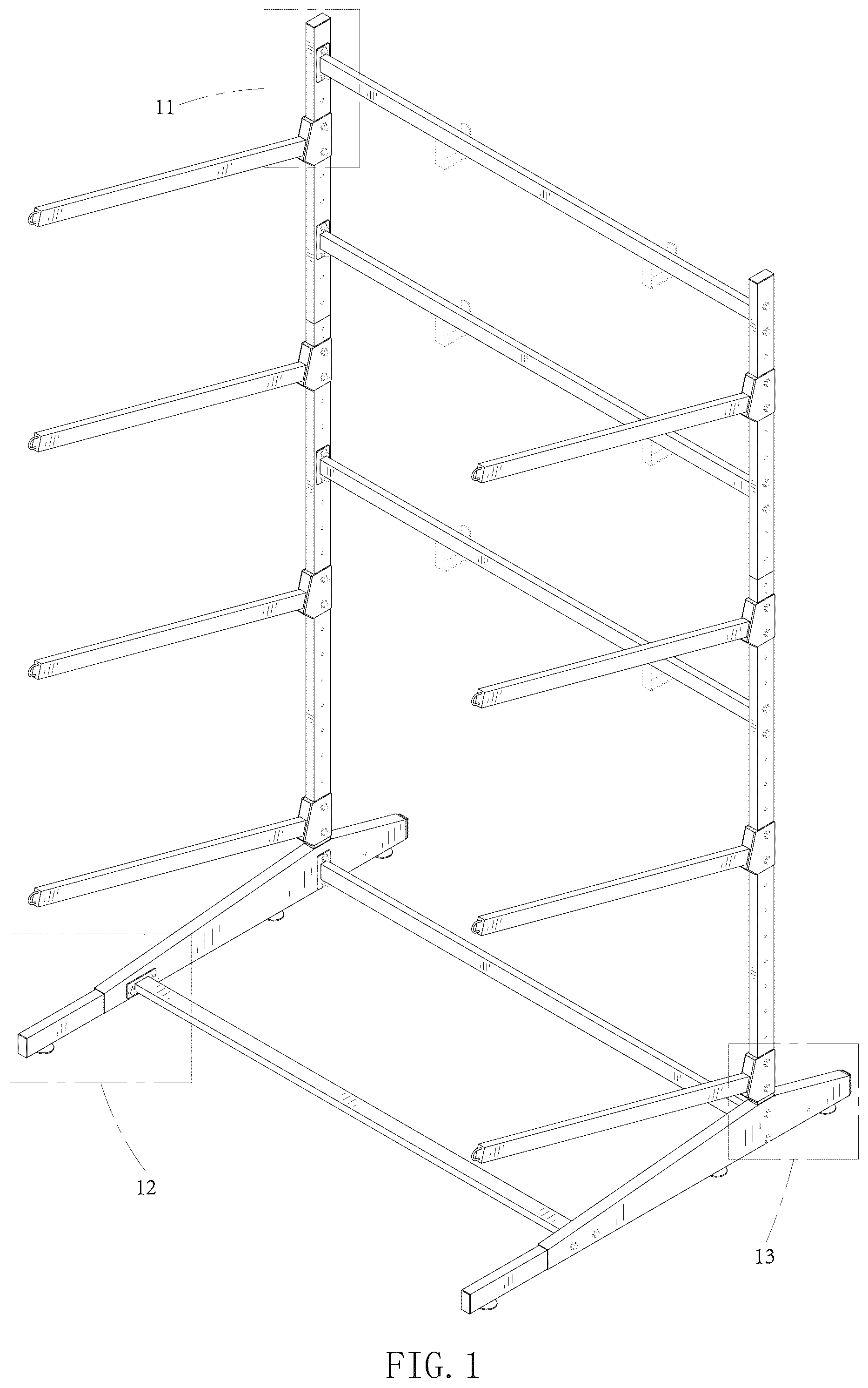 Patent USD1077543 — Kayak rack — Figure 1