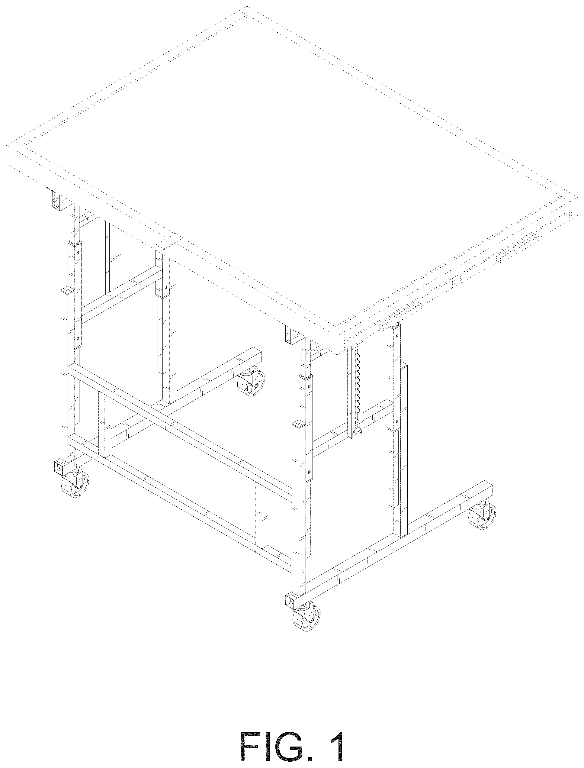 Patent USD1077545 — Puzzle table — Figure 1