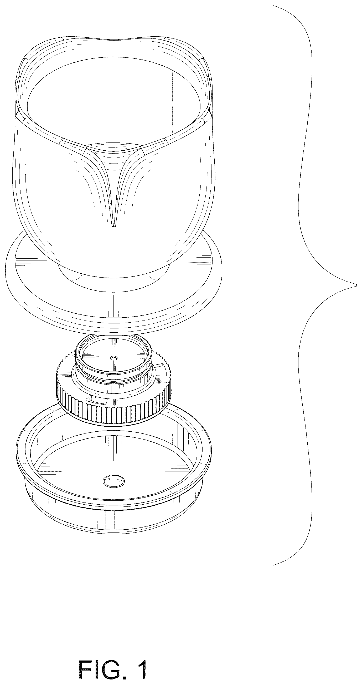 Patent USD1077551 Figure 1 – Filter bowl