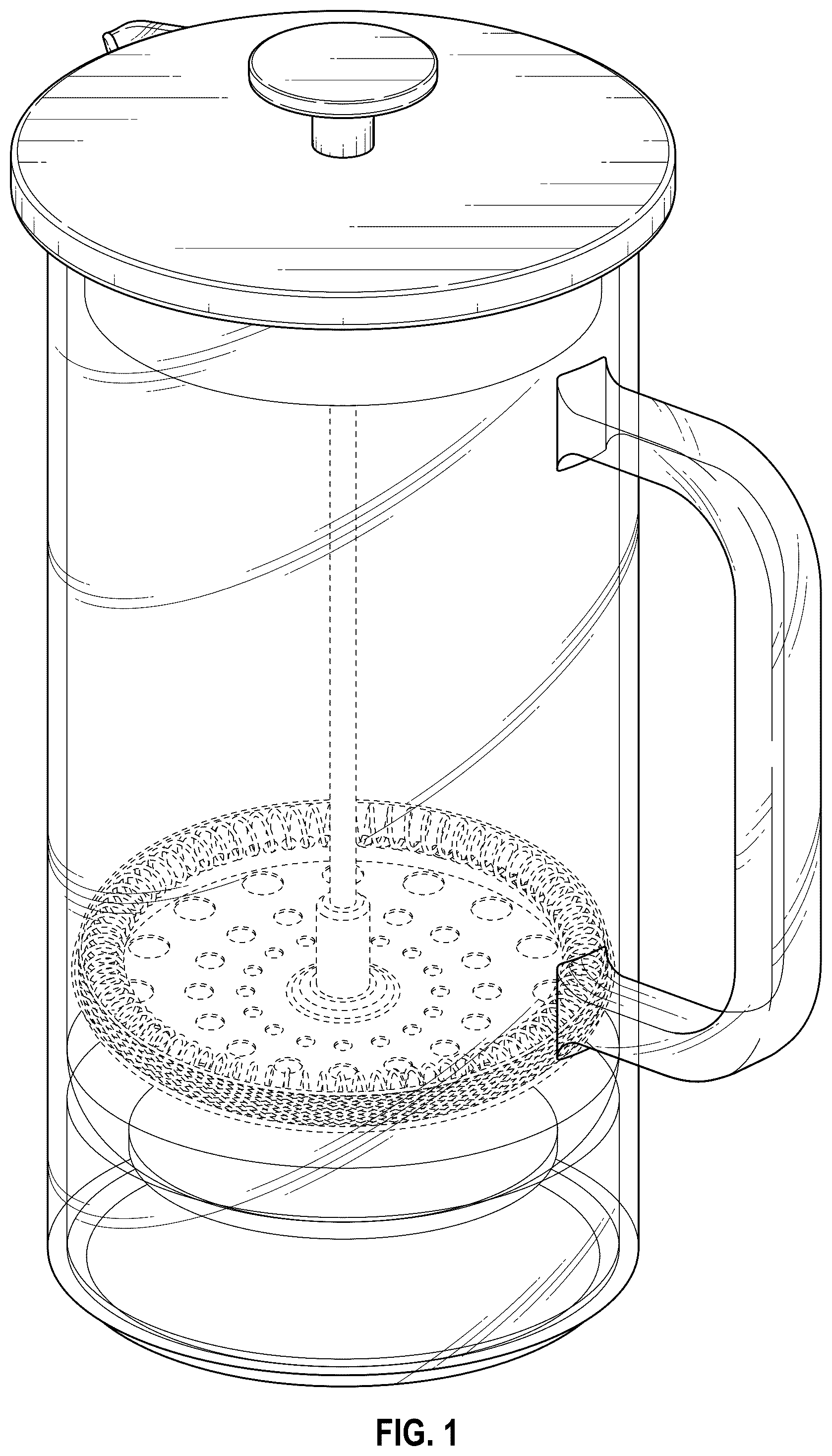 Patent USD1077559 — French press — Figure 1