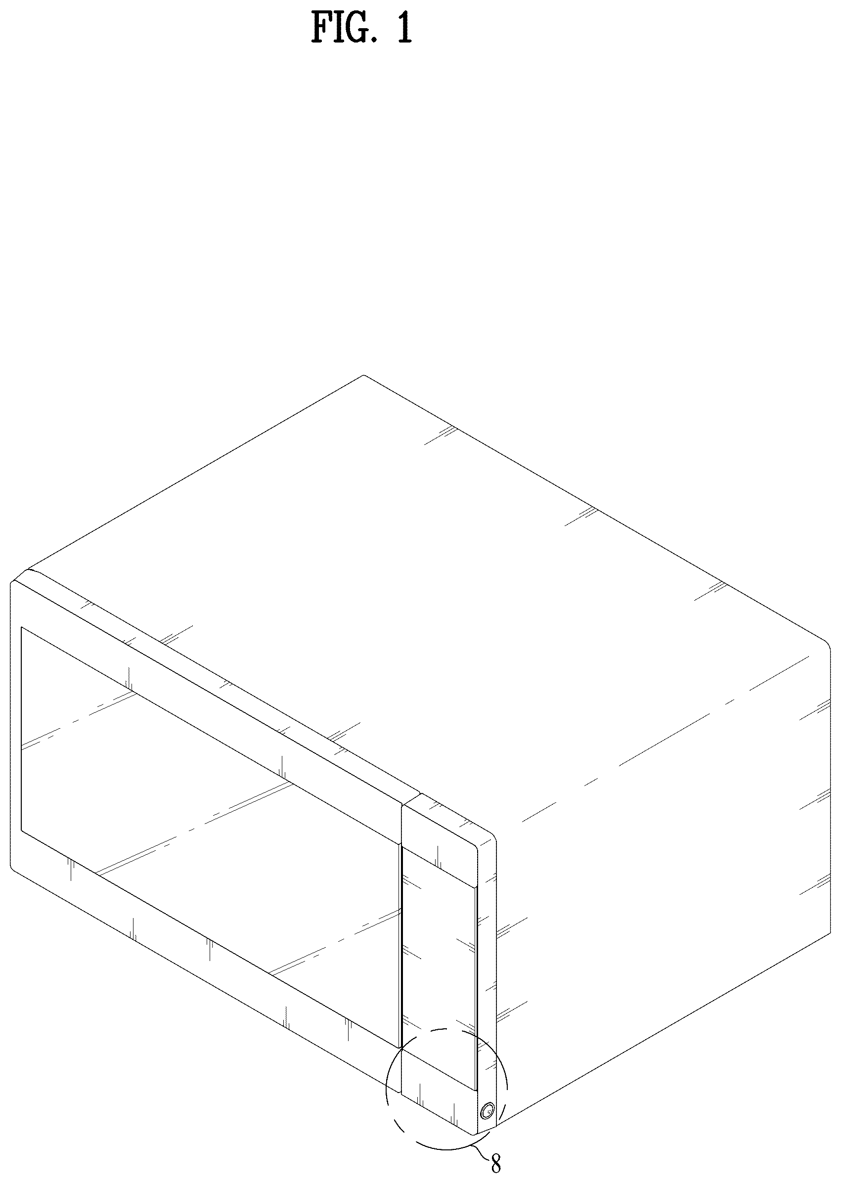 Patent USD1077561 — Microwave oven — Figure 1