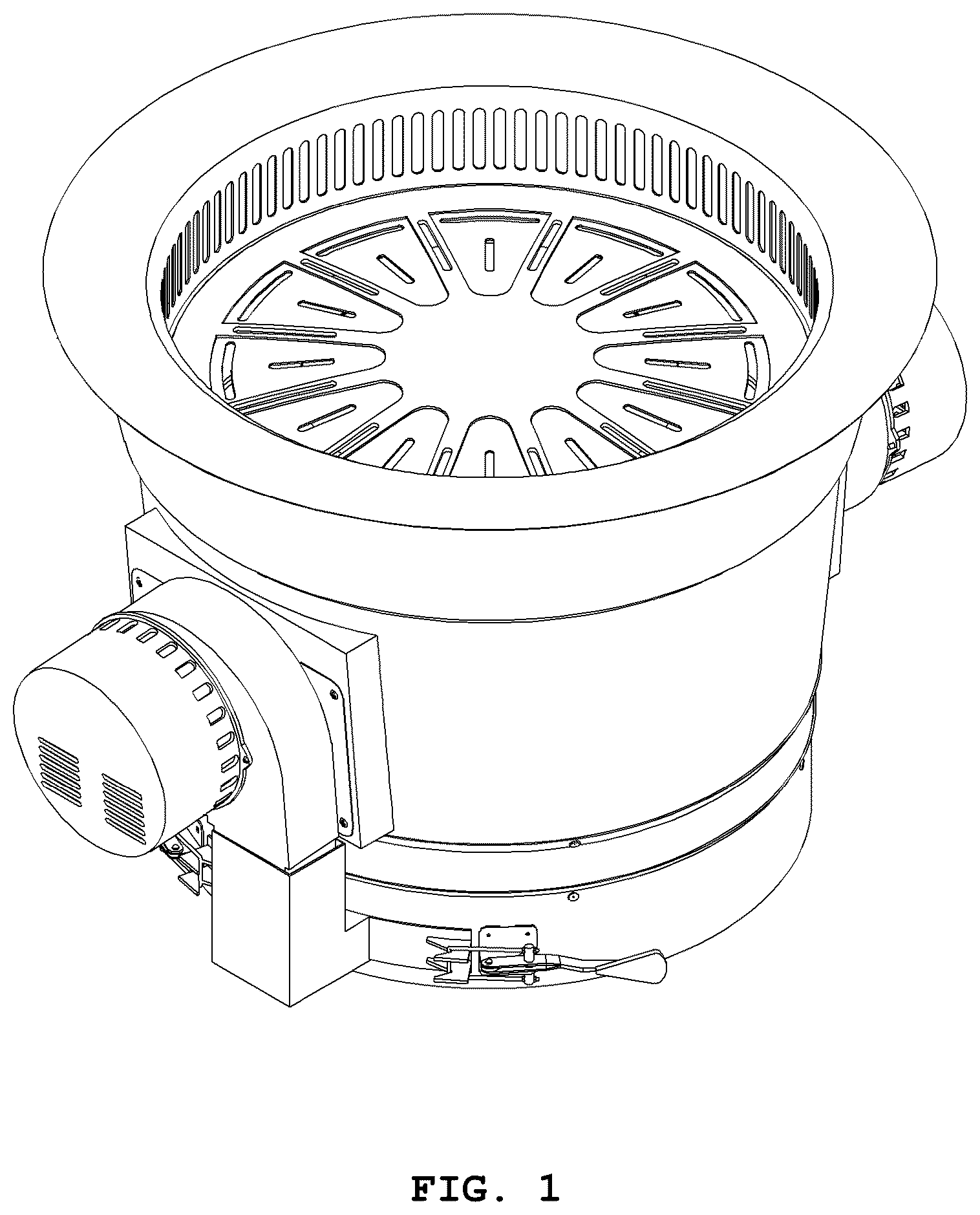 Patent USD1077565 Figure 1 – Tabletop electric roaster