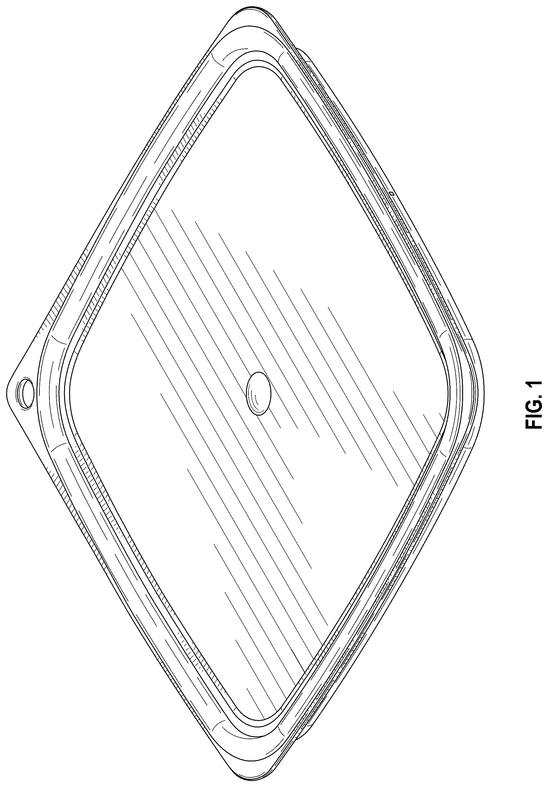 Patent USD1077572 — Food container cover with seal — Figure 1