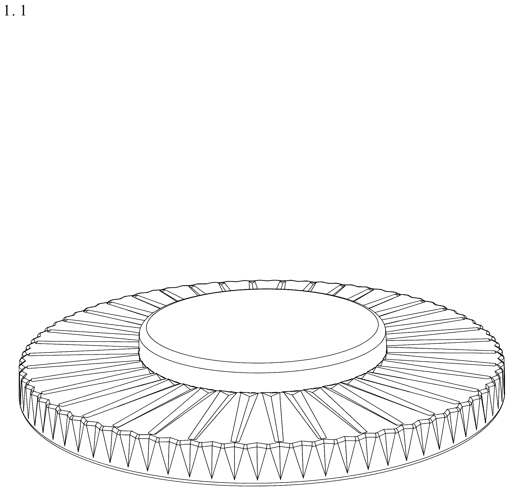 Patent USD1077581 Figure 1 – Plate