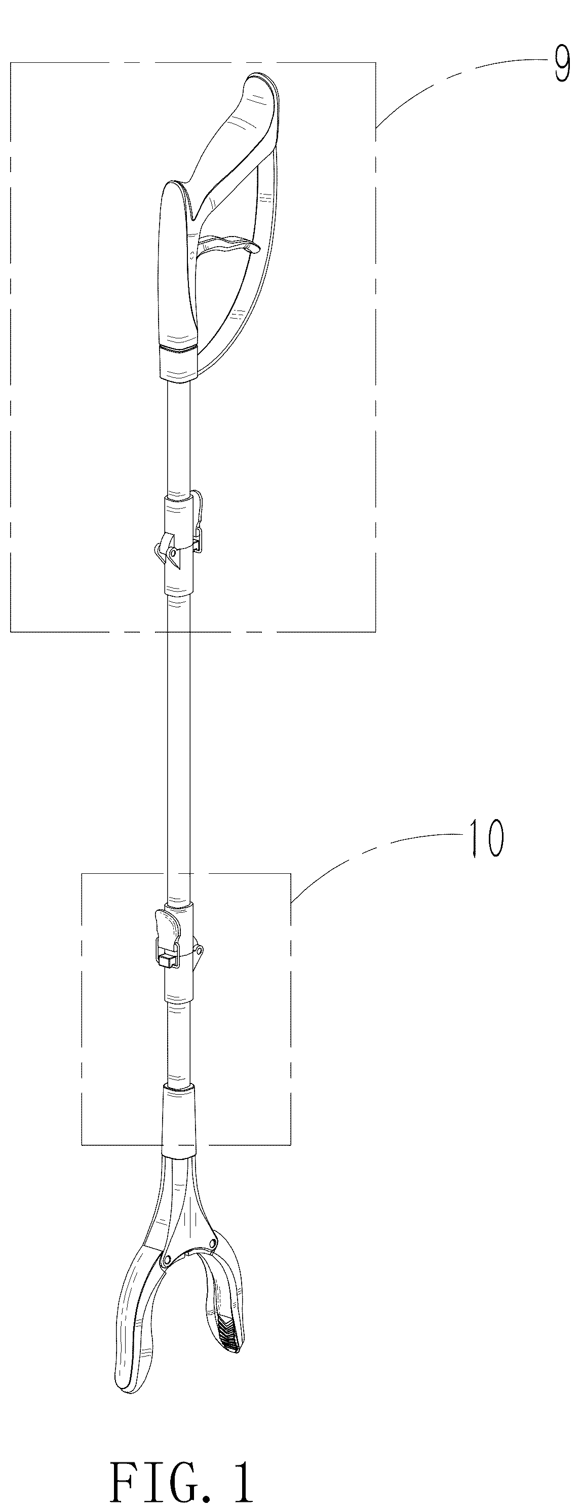Patent USD1077606 — Reacher grabber — Figure 1