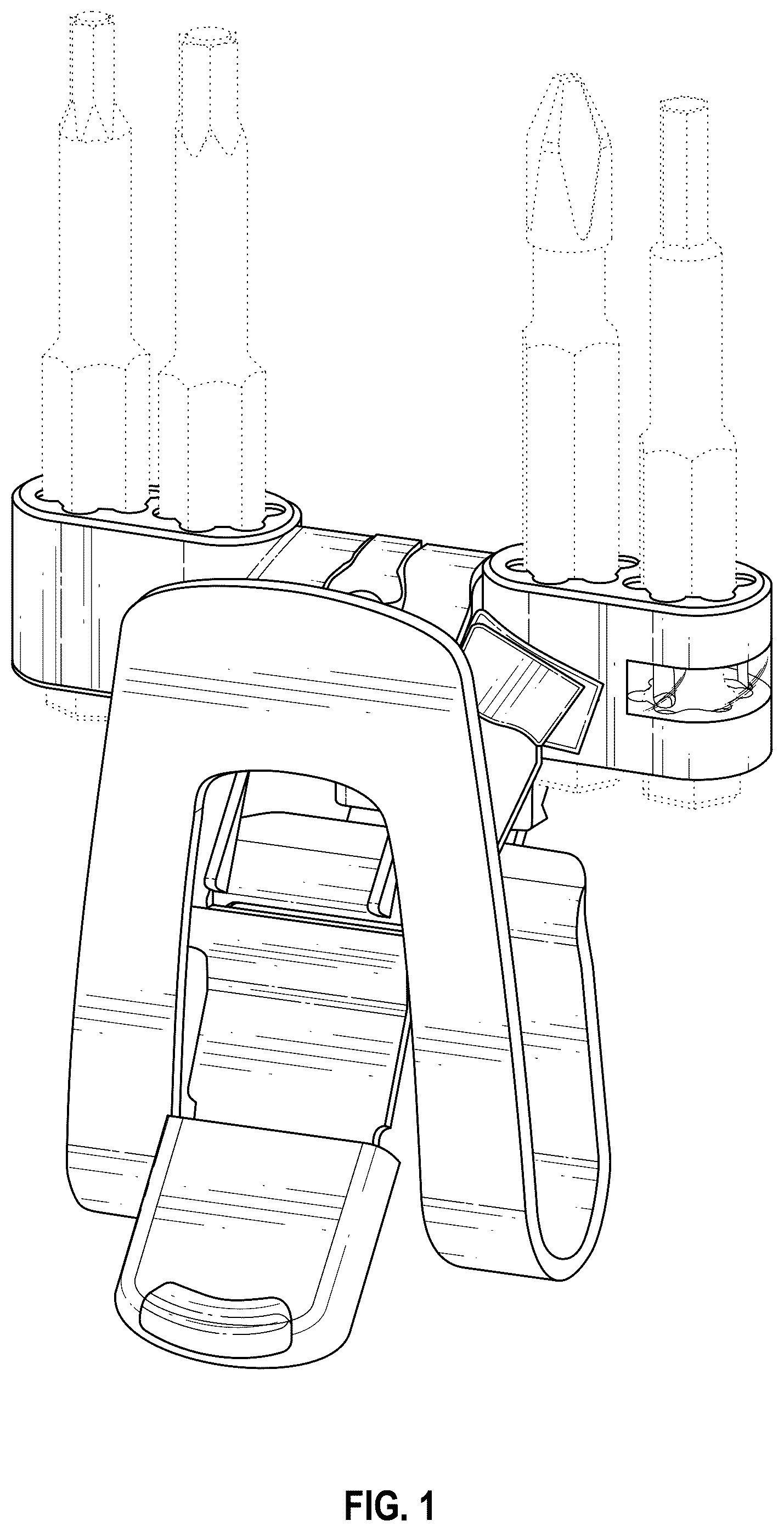 Patent USD1077609 Figure 1 – Tool clip
