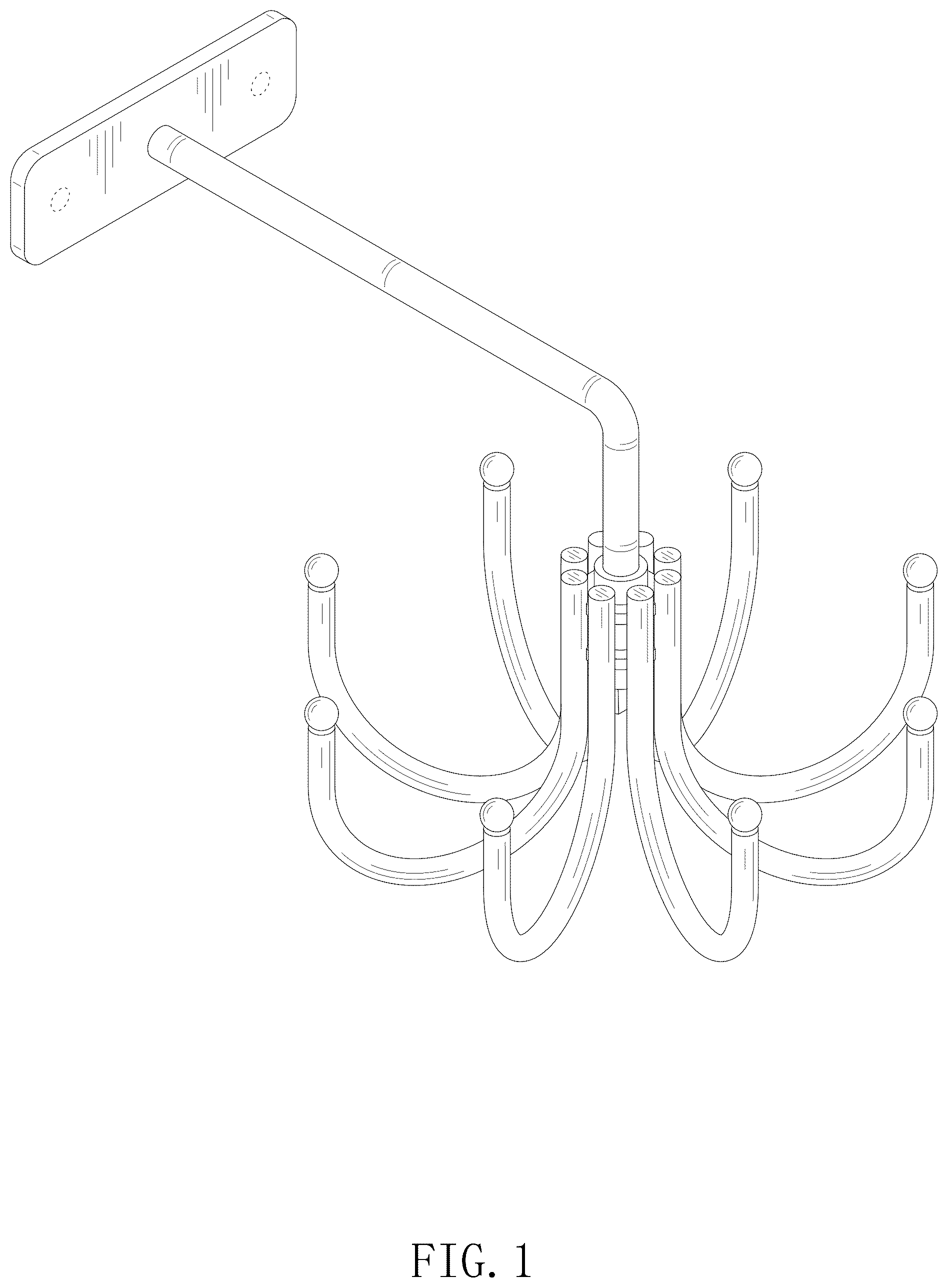Patent USD1077625 — Rotatable hanger — Figure 1