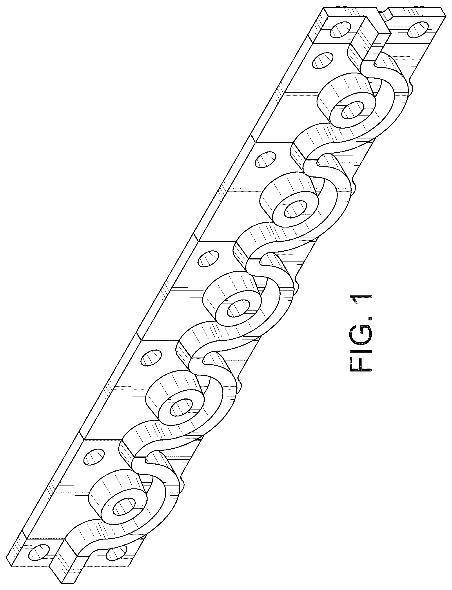 Patent USD1077658 — Cove and pin template segments — Figure 1