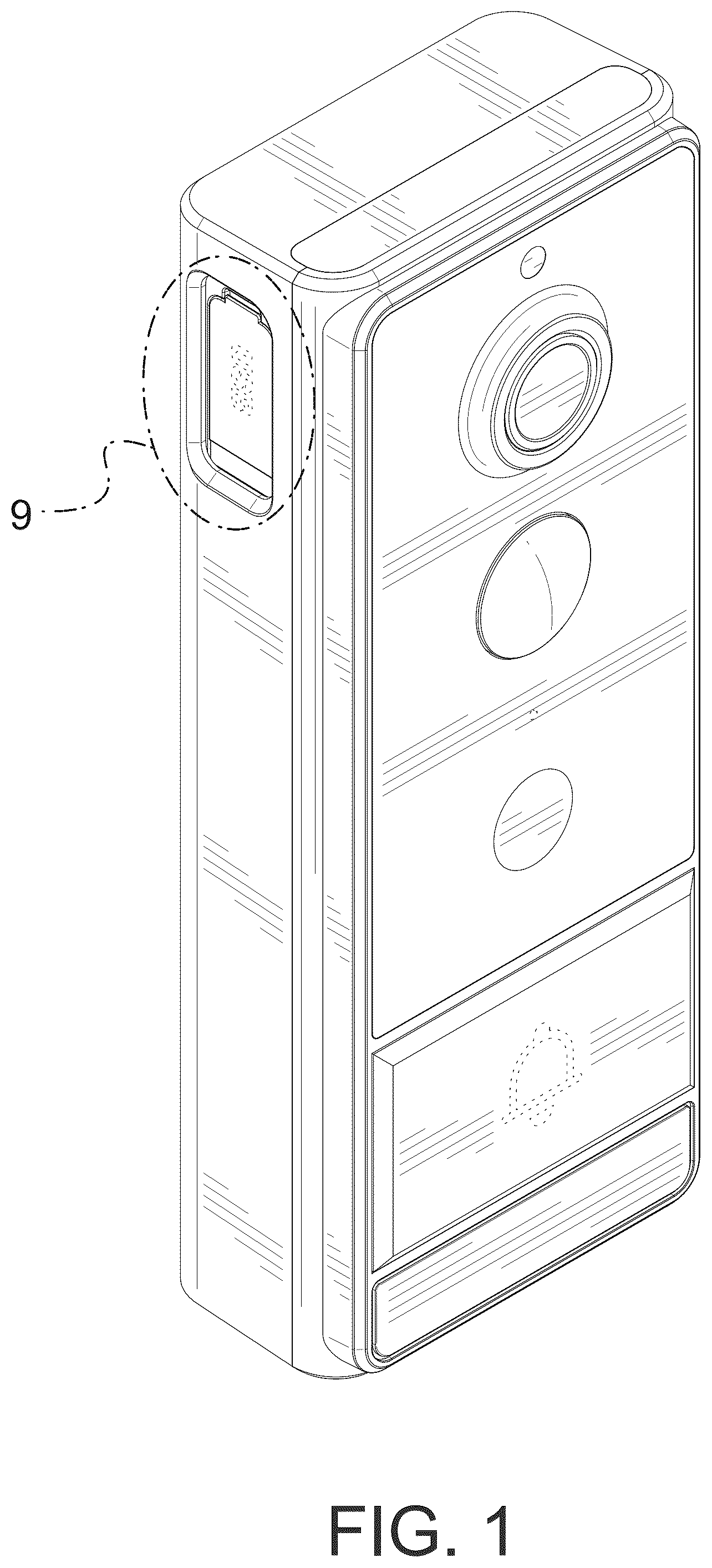 Patent USD1077663 Figure 1 – Doorbell