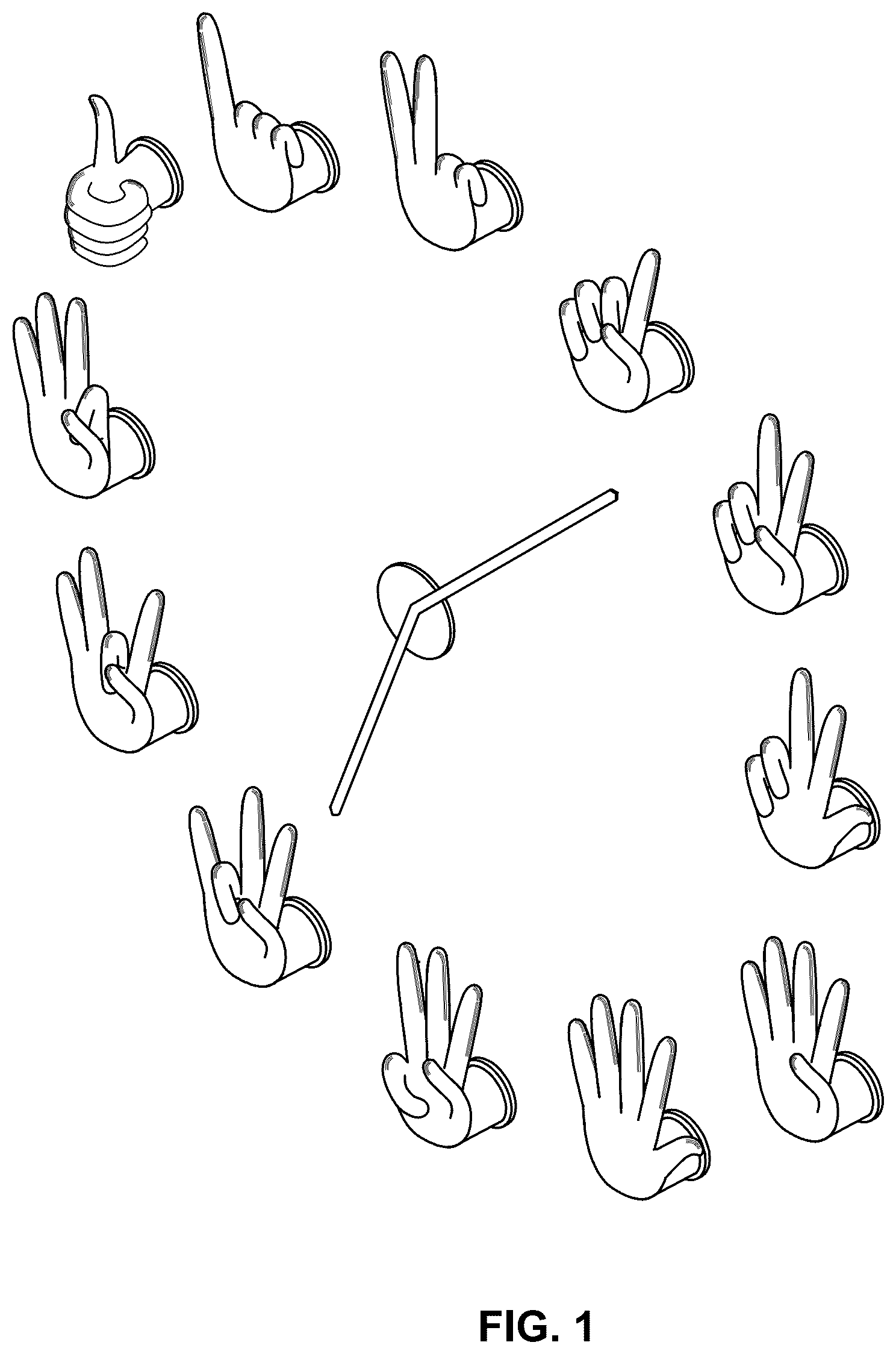Patent USD1077666 — Clock — Figure 1