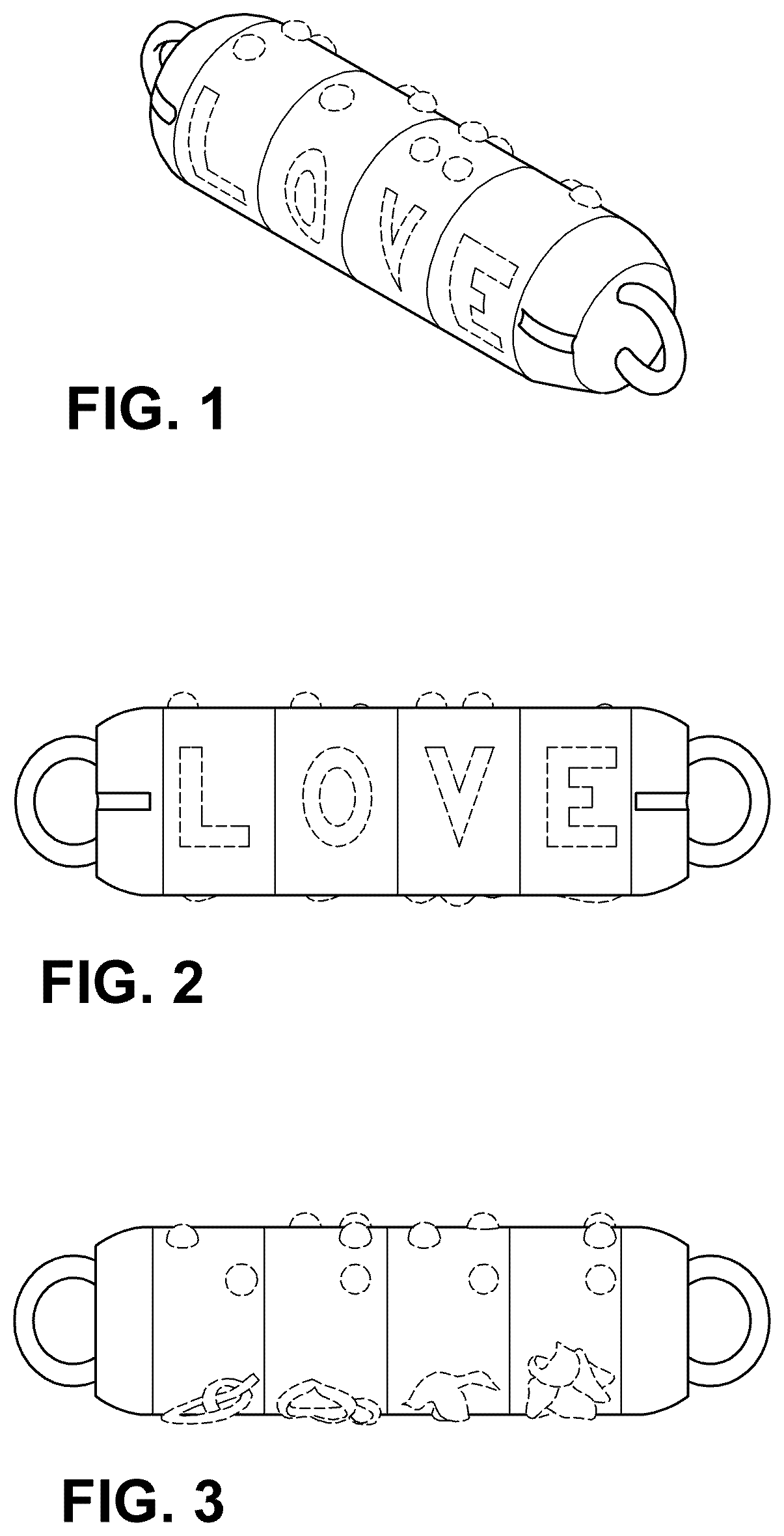 Patent USD1077675 Figure 1 – Jewelry clasp