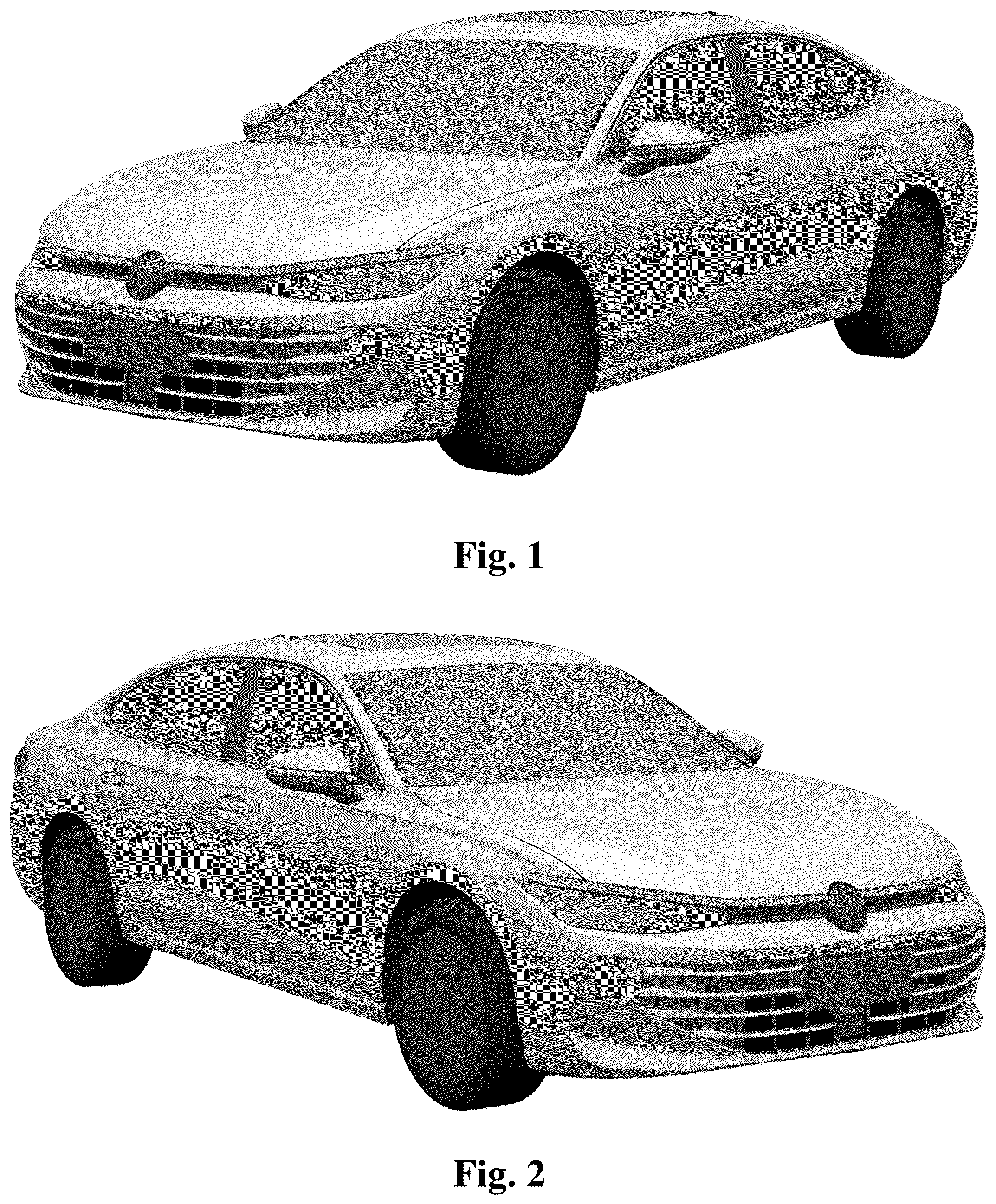 Patent USD1077680 Figure 1 – Motor vehicle