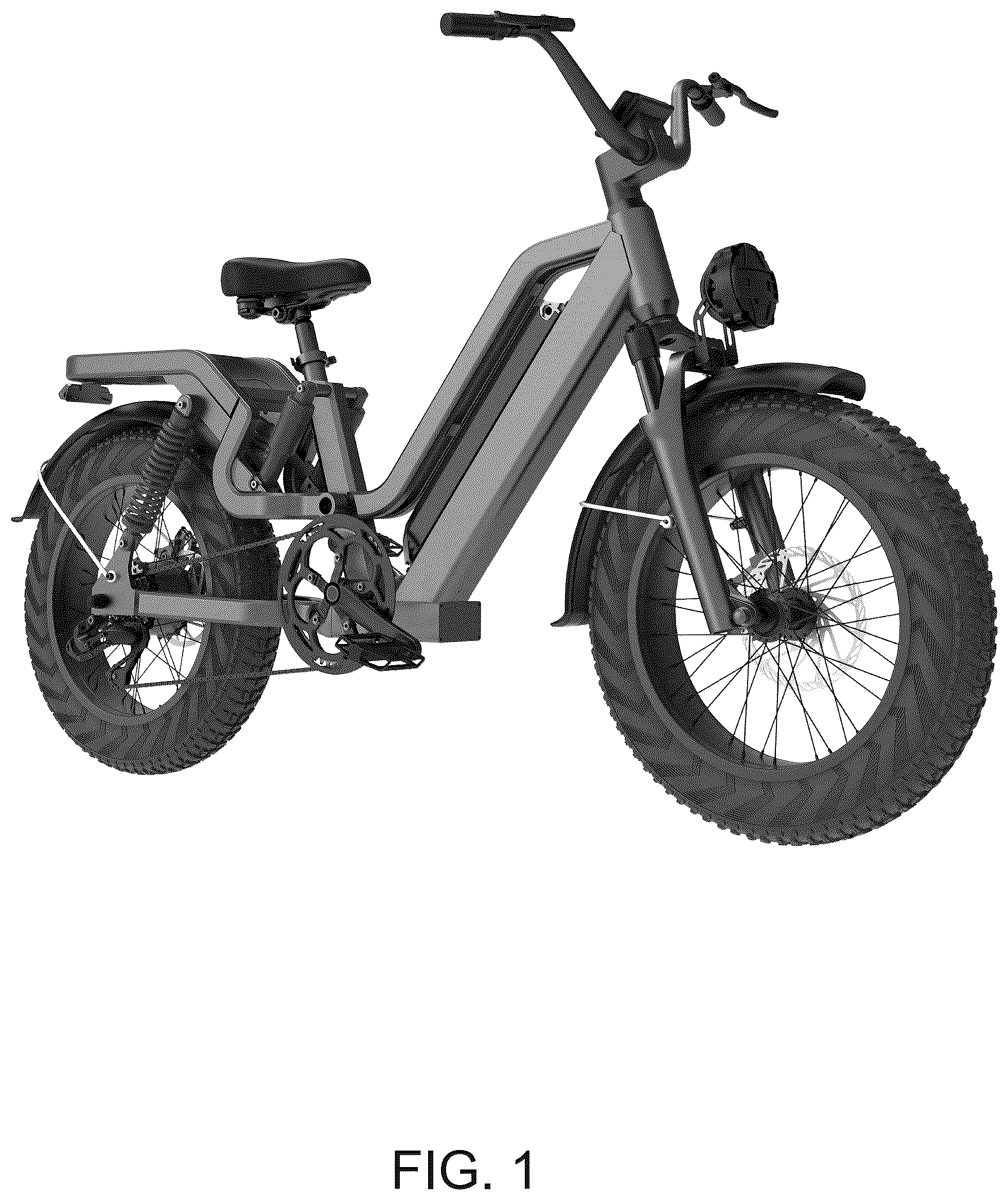 Patent USD1077685 Figure 1 – Electric bicycle