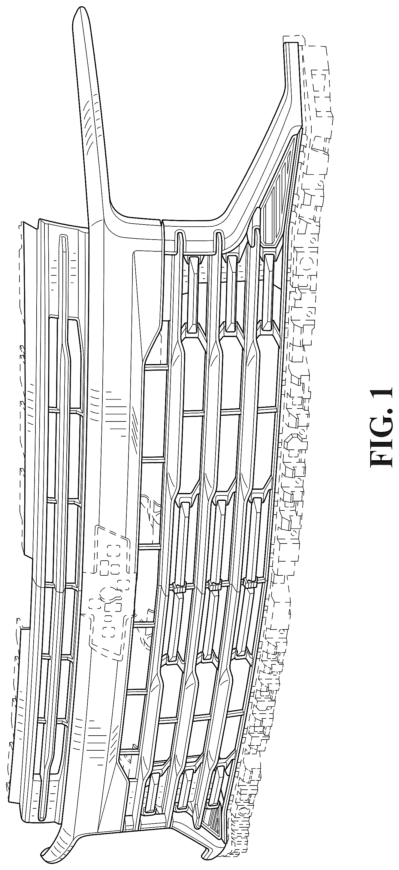 Patent USD1077694 — Vehicle grille — Figure 1