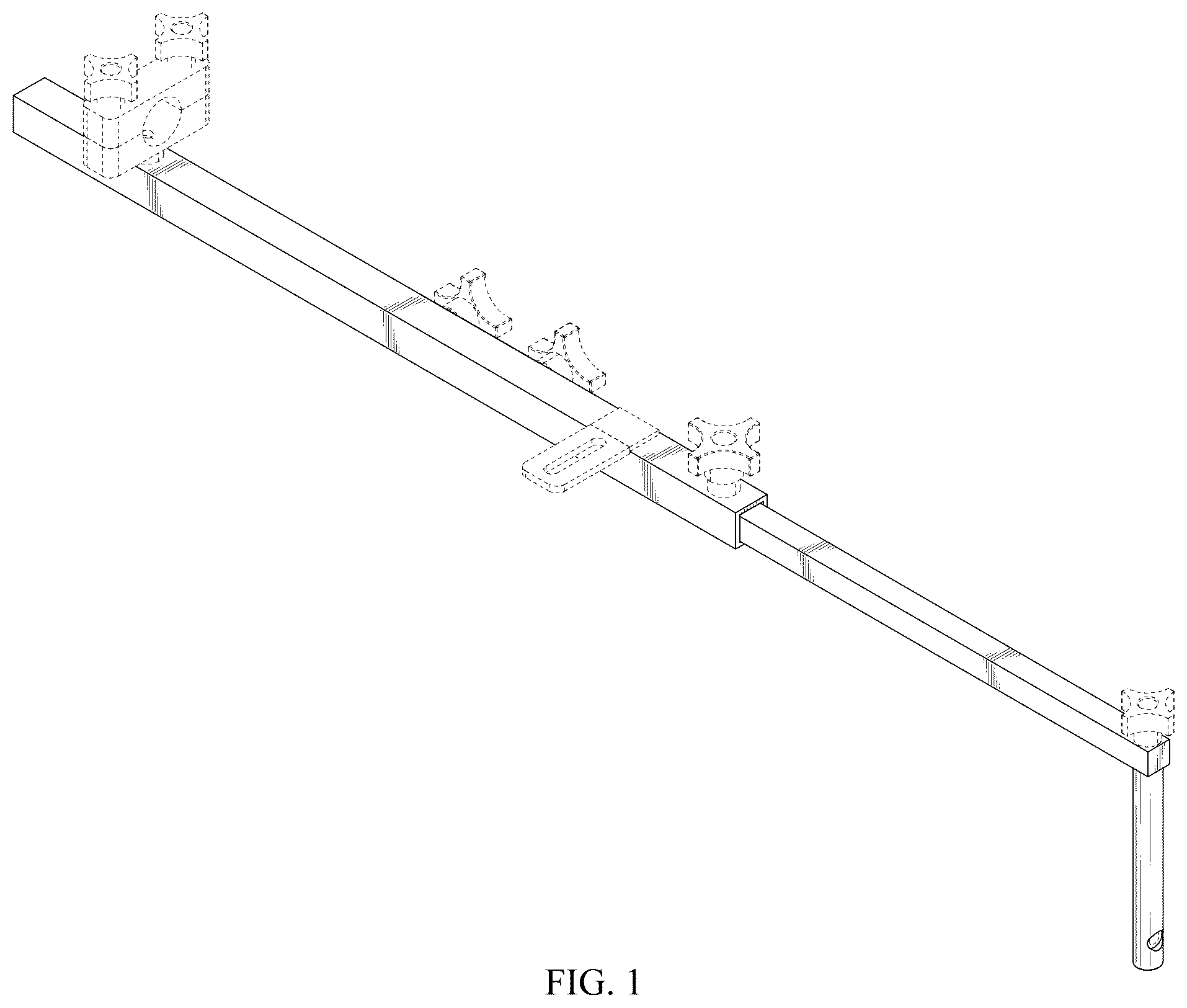 Patent USD1077701 — Mirror extension arm for a wide-load truck — Figure 1