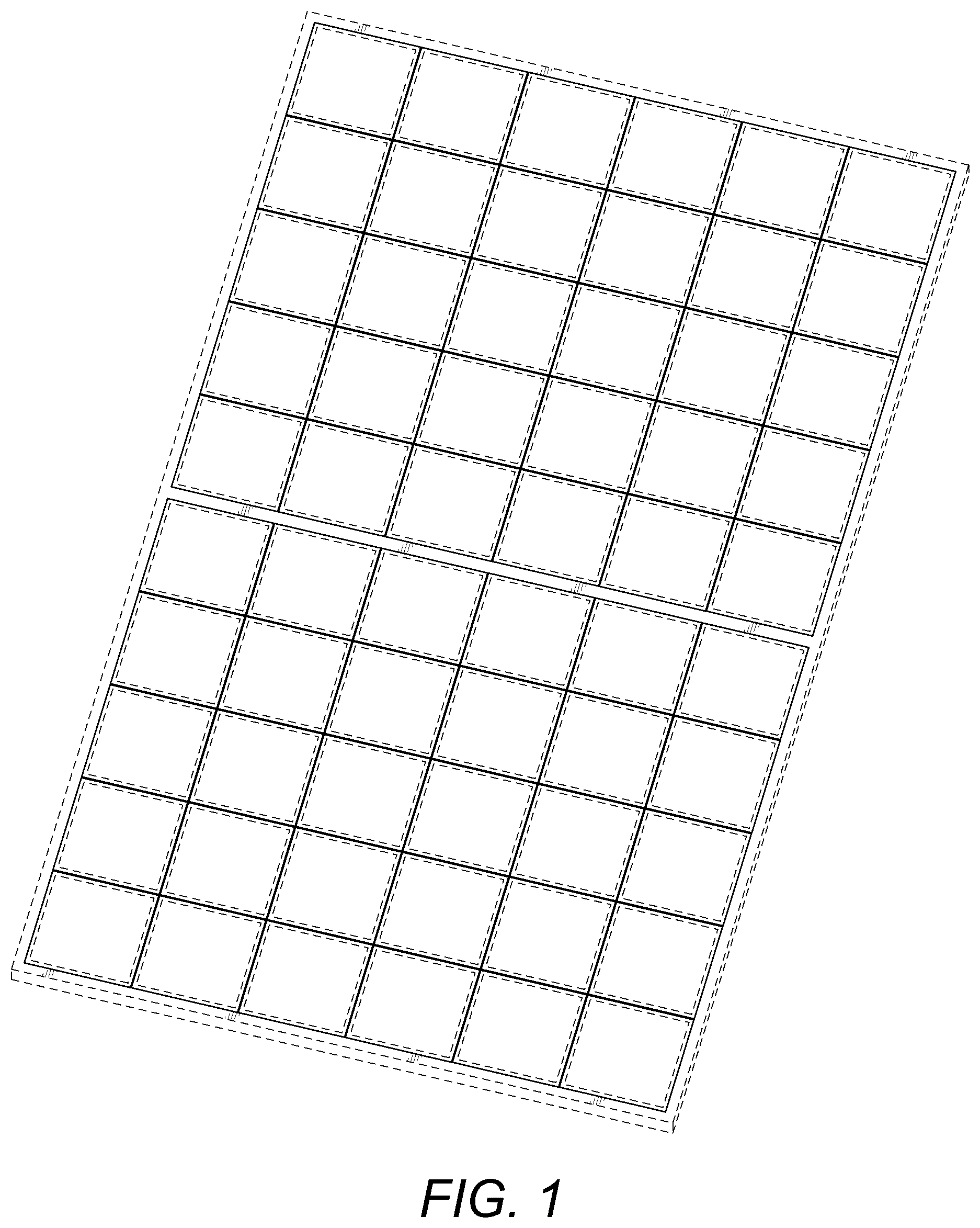 Patent USD1077725 Figure 1 – Solar panel