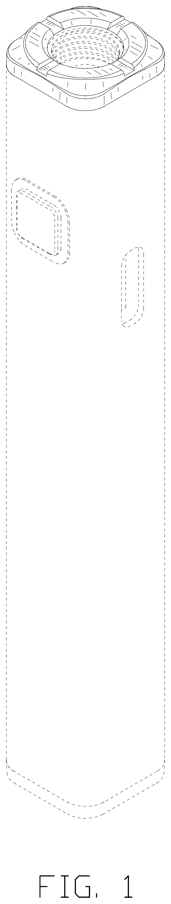 Patent USD1077728 — Vaporizer battery — Figure 1